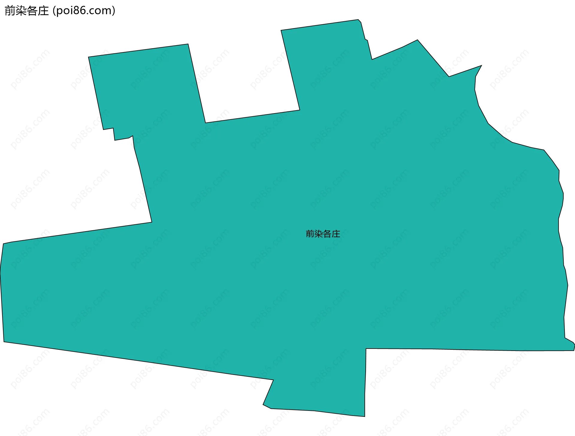 前染各庄边界地图