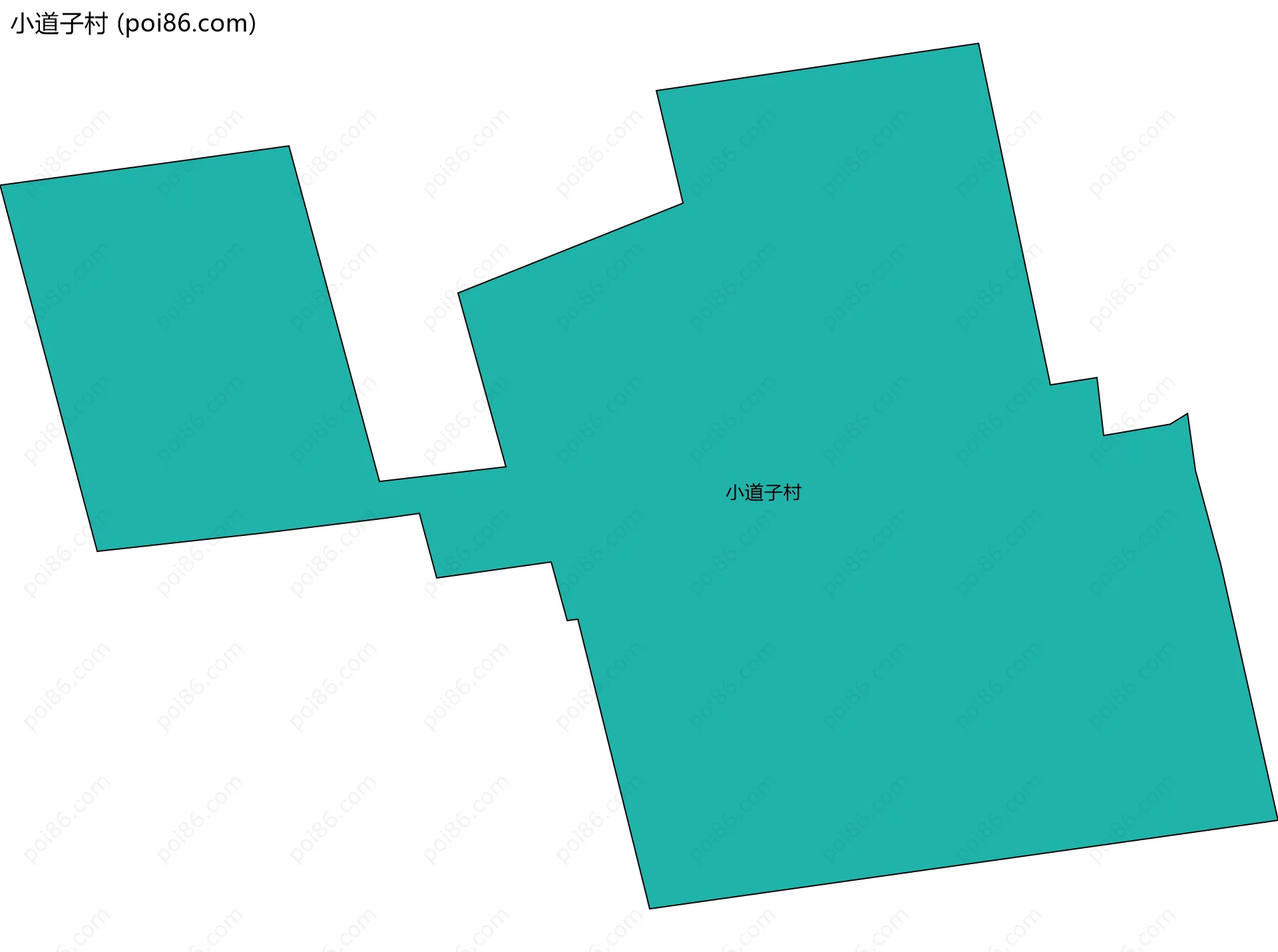 小道子村边界地图