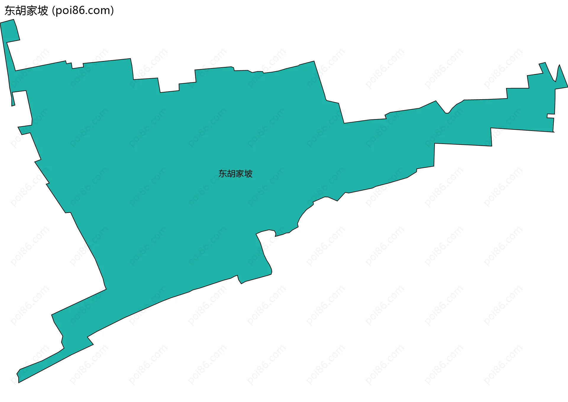 东胡家坡边界地图