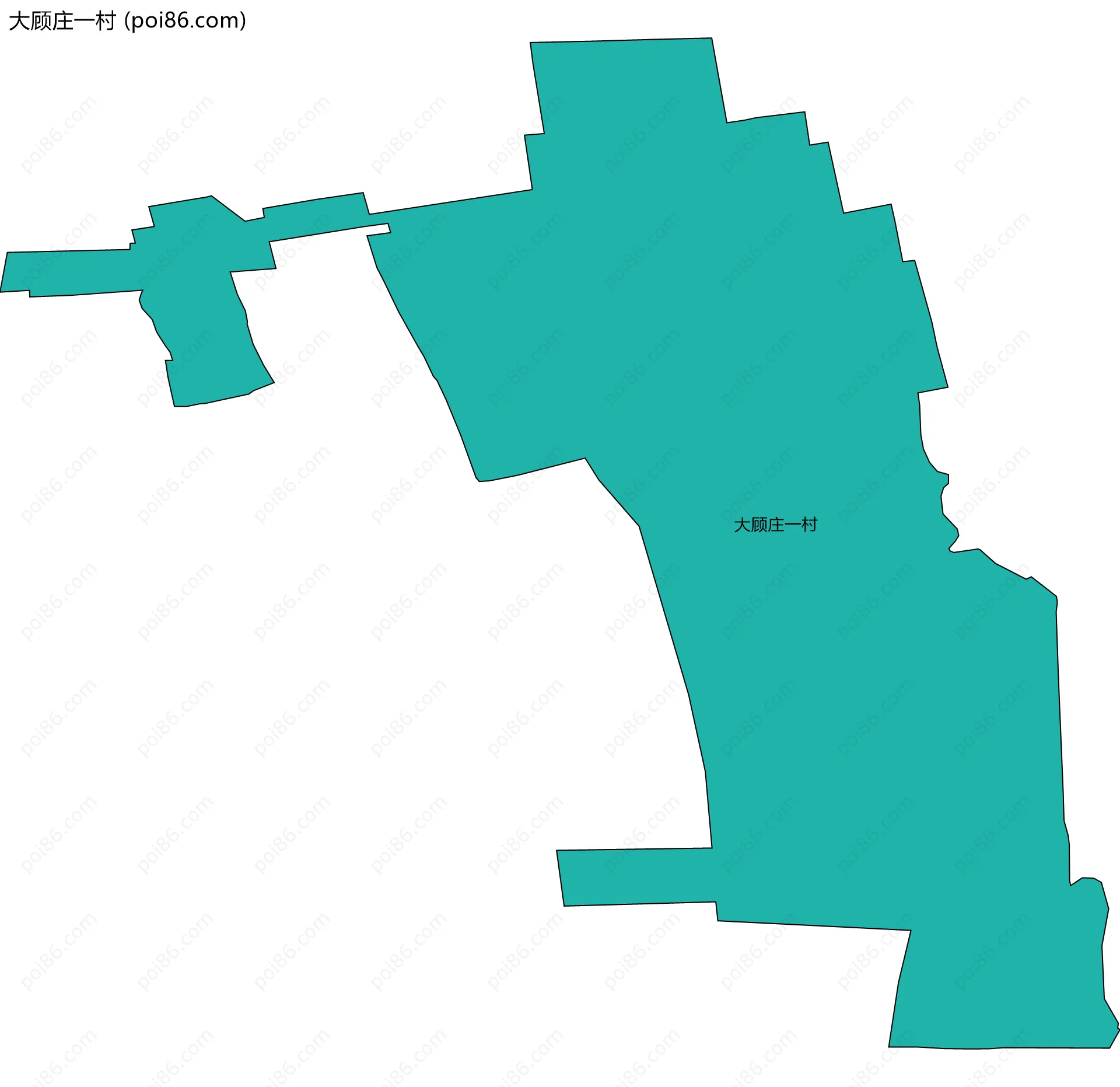 大顾庄一村边界地图
