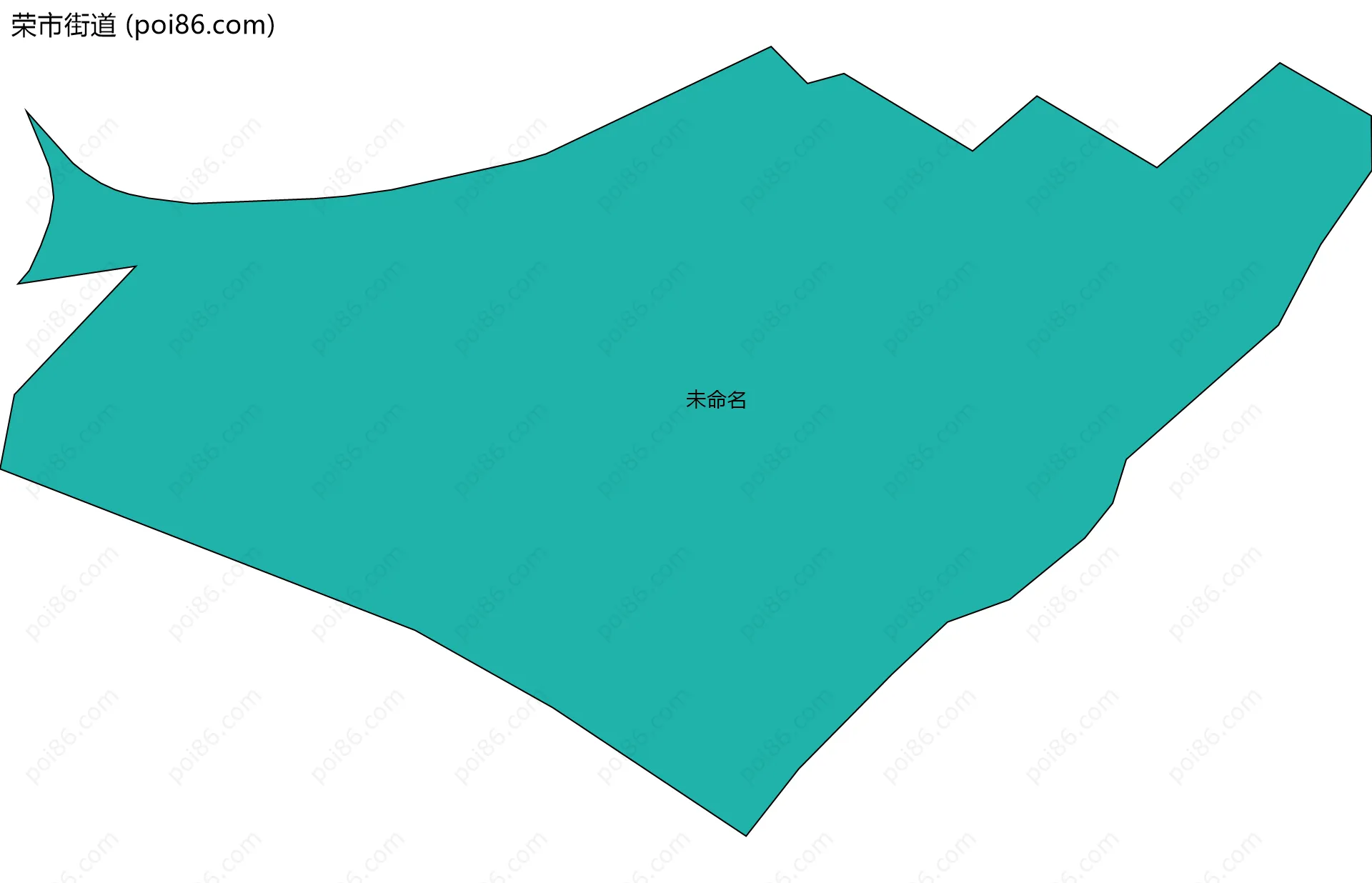 荣市街道边界地图(五级行政区划)