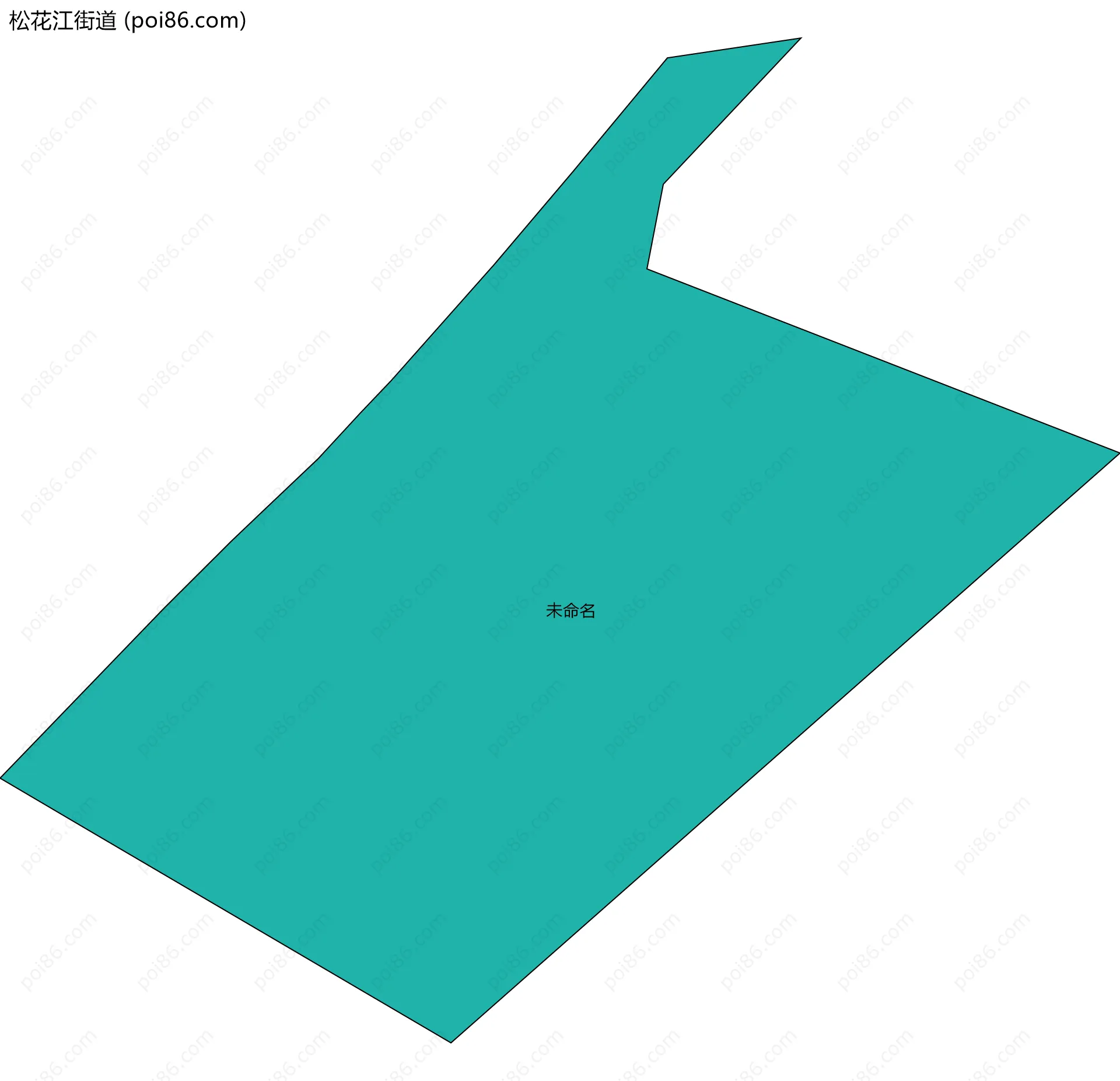 松花江街道边界地图(五级行政区划)