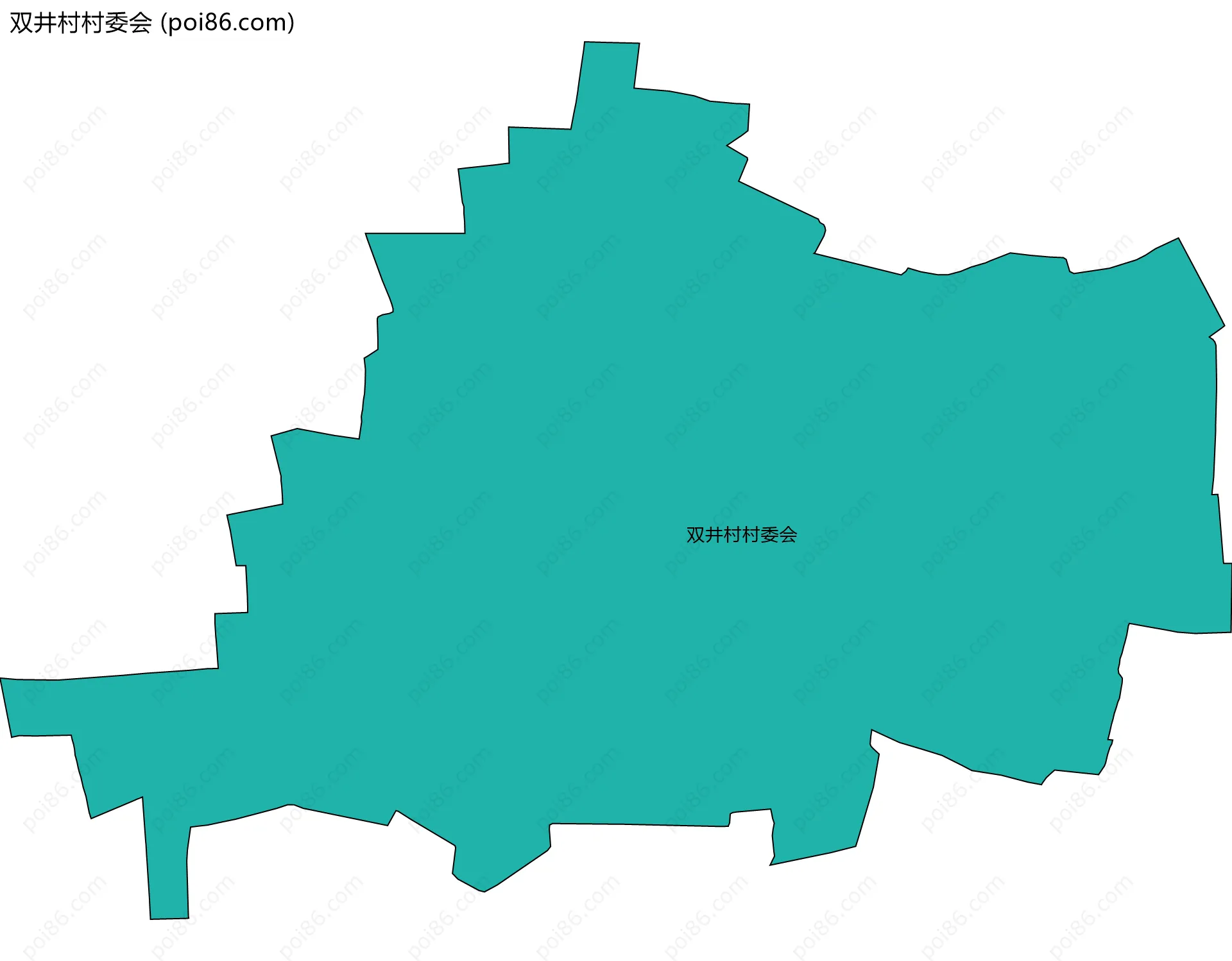 双井村村委会边界地图