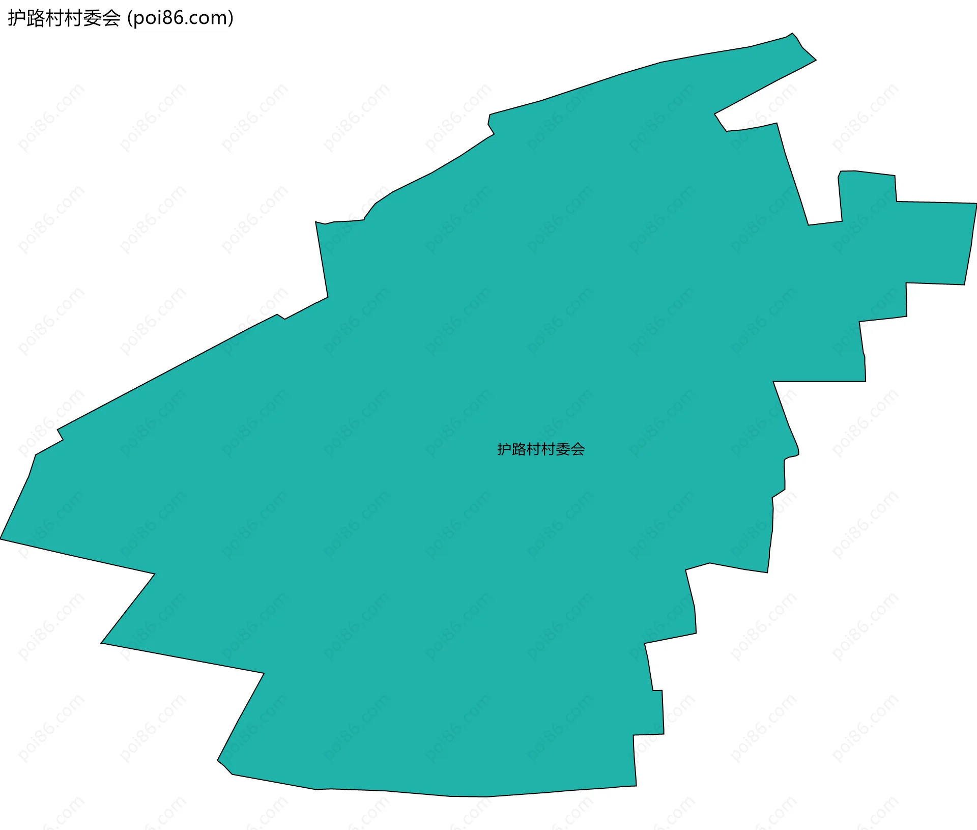 护路村村委会边界地图