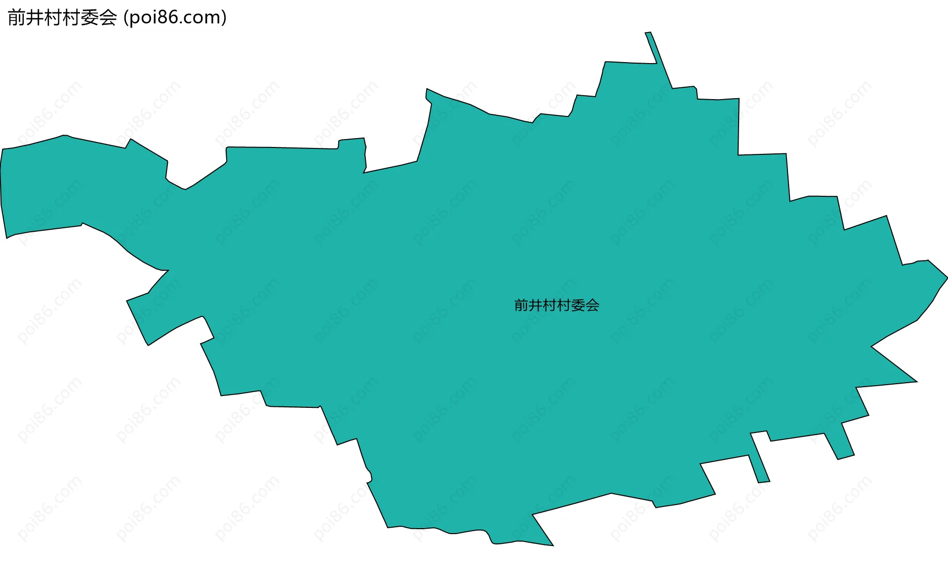 前井村村委会边界地图