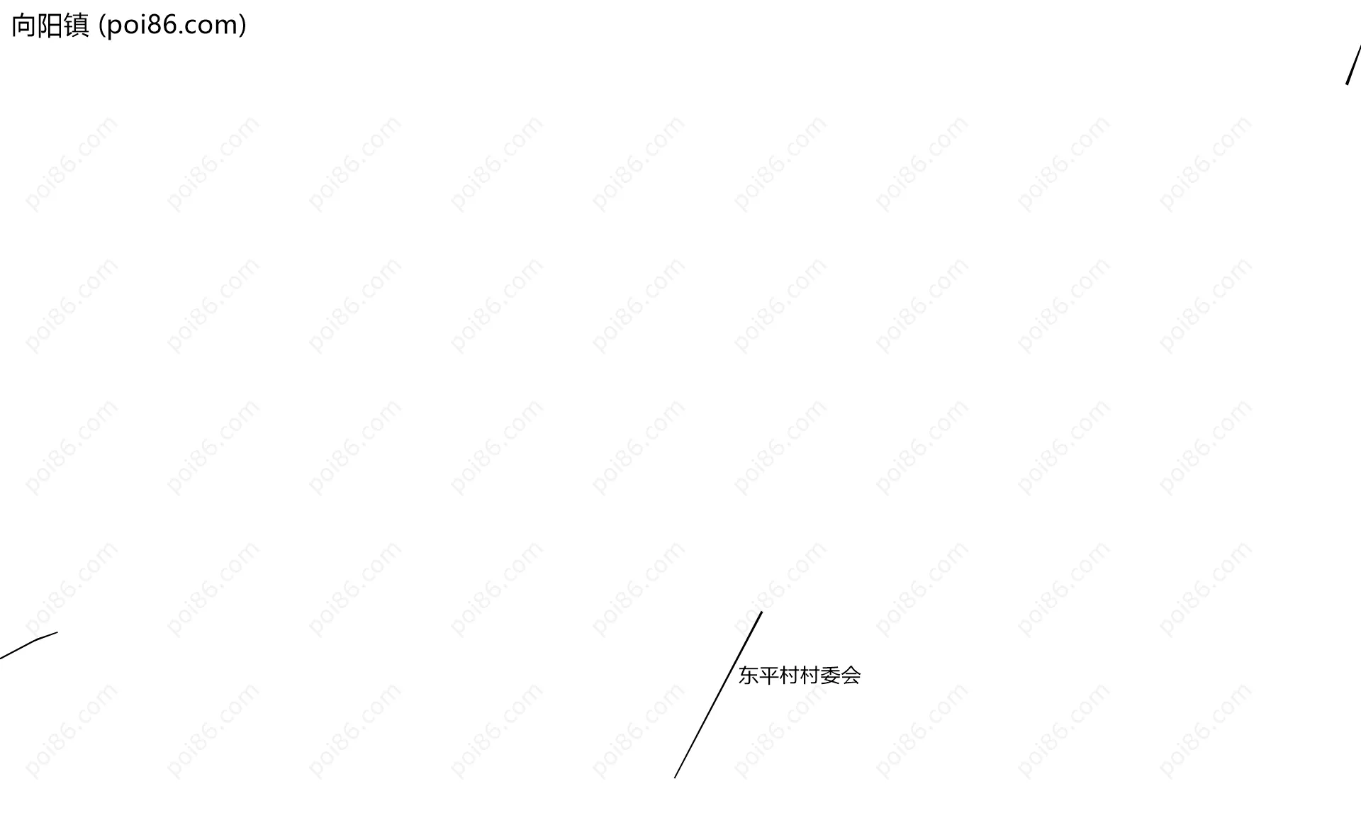 向阳镇边界地图(五级行政区划)