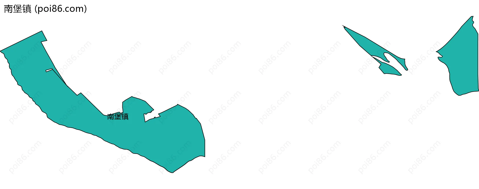 南堡镇边界地图