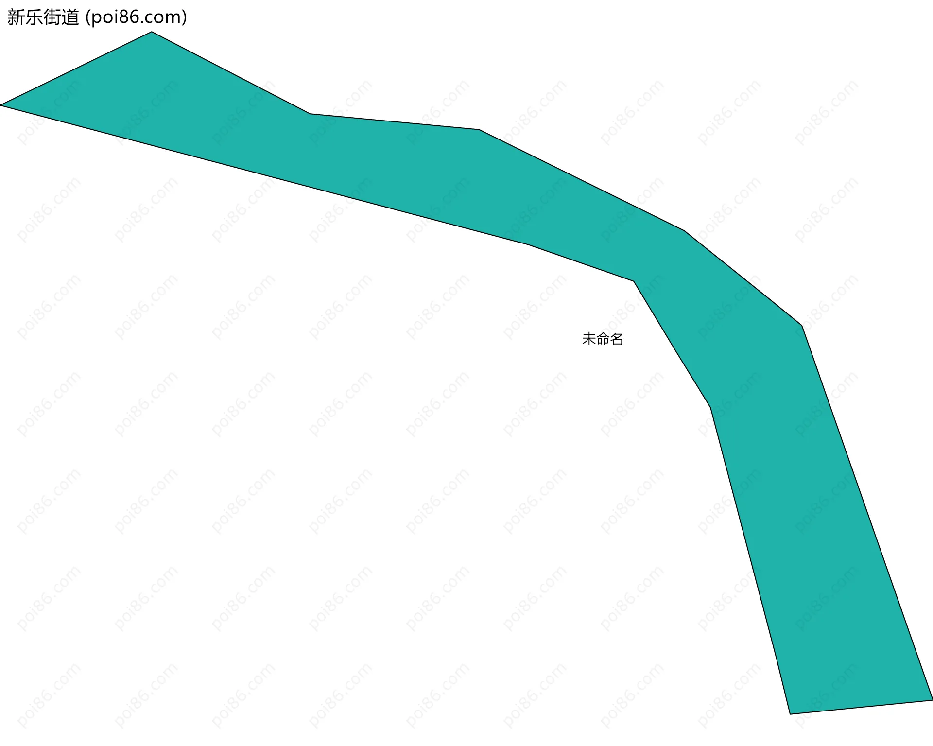 新乐街道边界地图(五级行政区划)