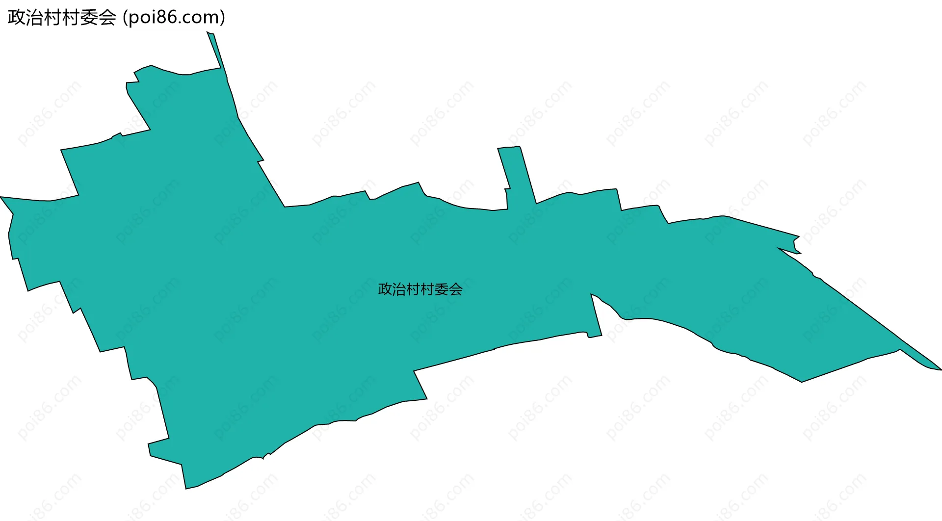 政治村村委会边界地图