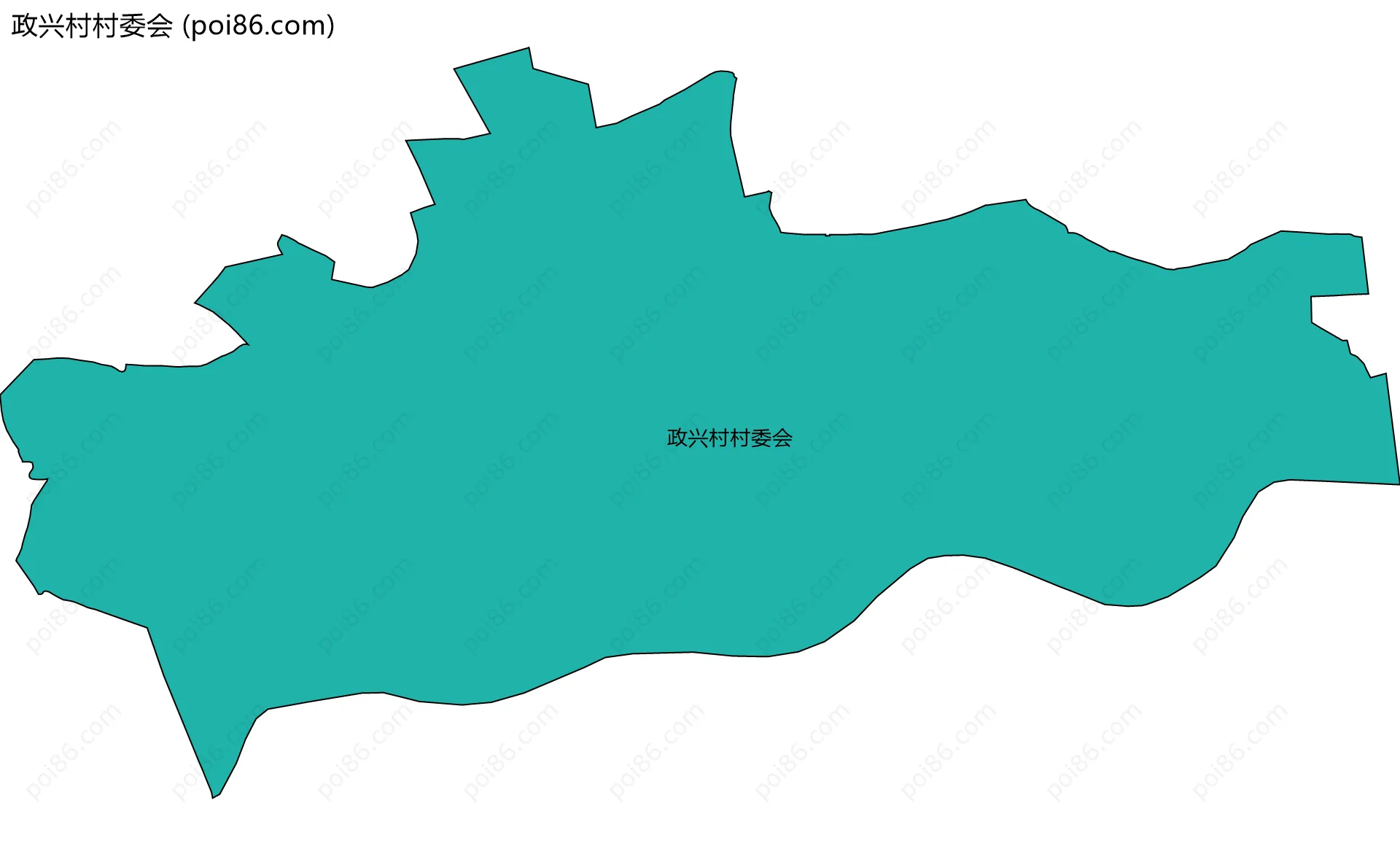 政兴村村委会边界地图