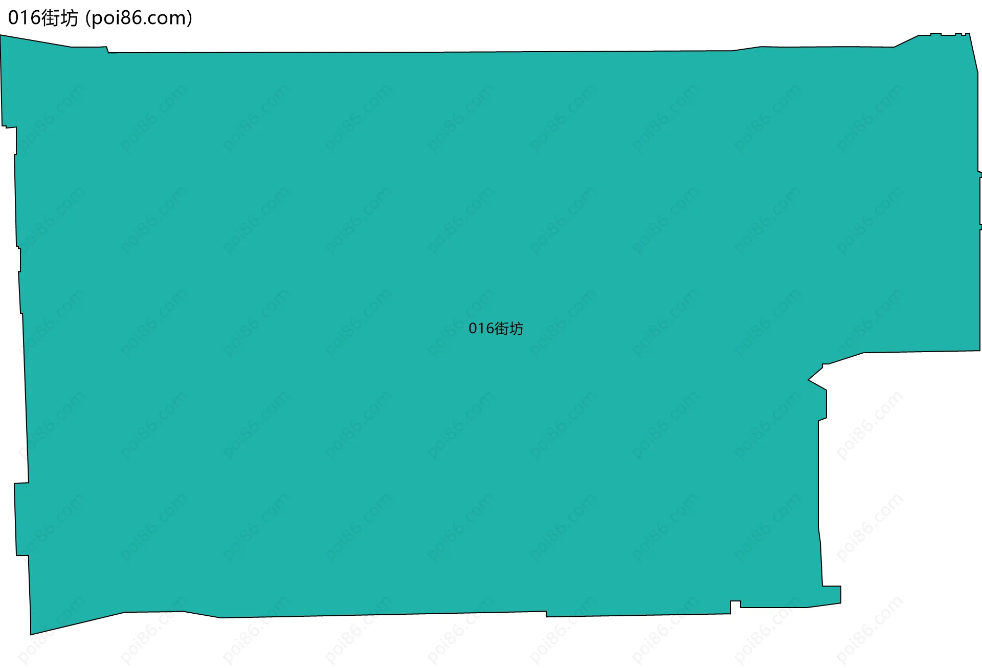 016街坊边界地图