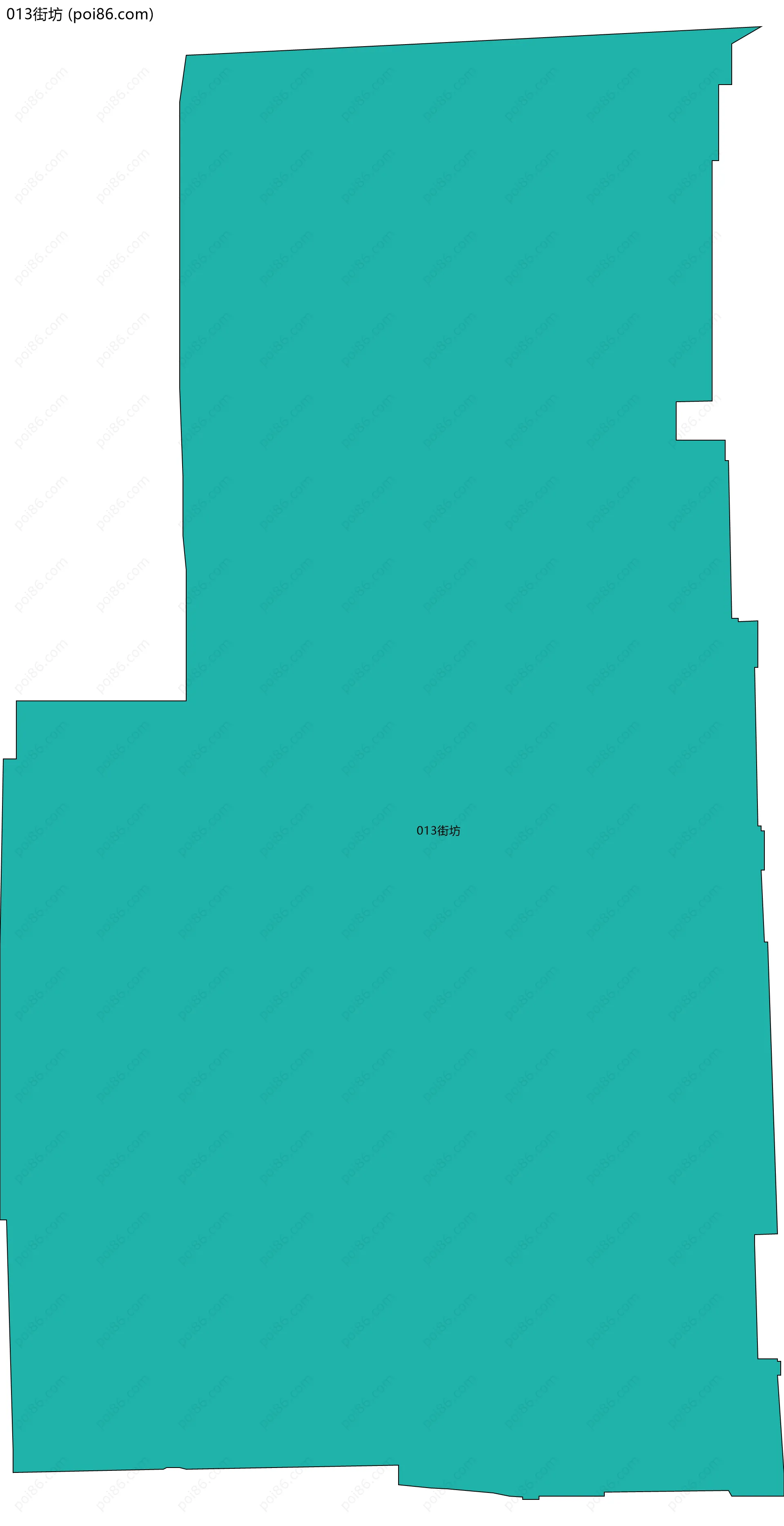 013街坊边界地图