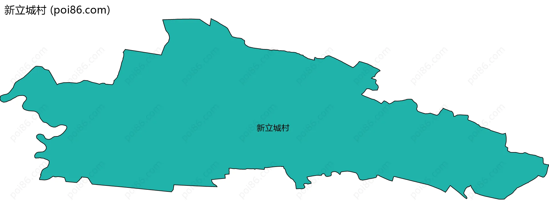 新立城村边界地图