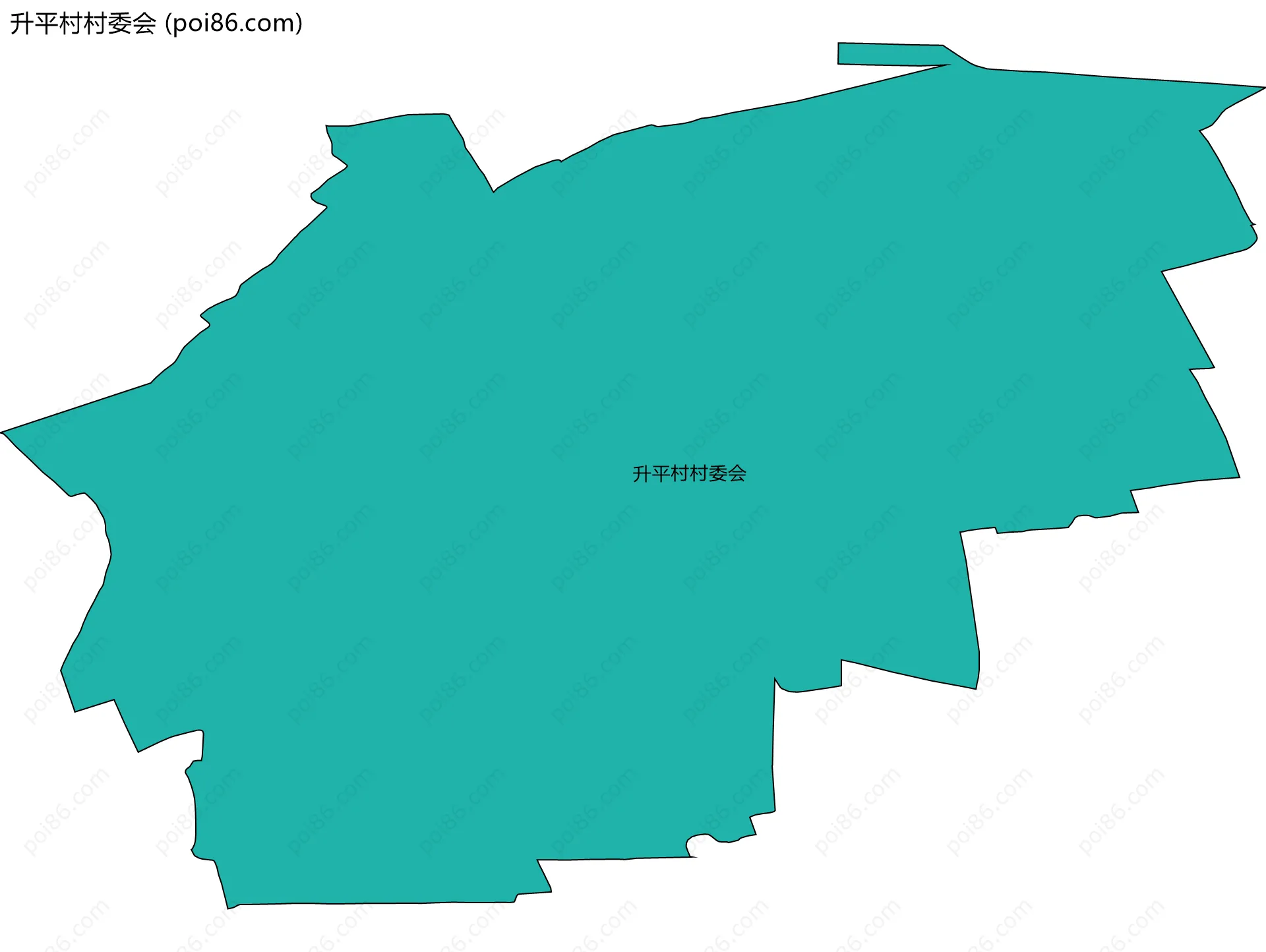 升平村村委会边界地图