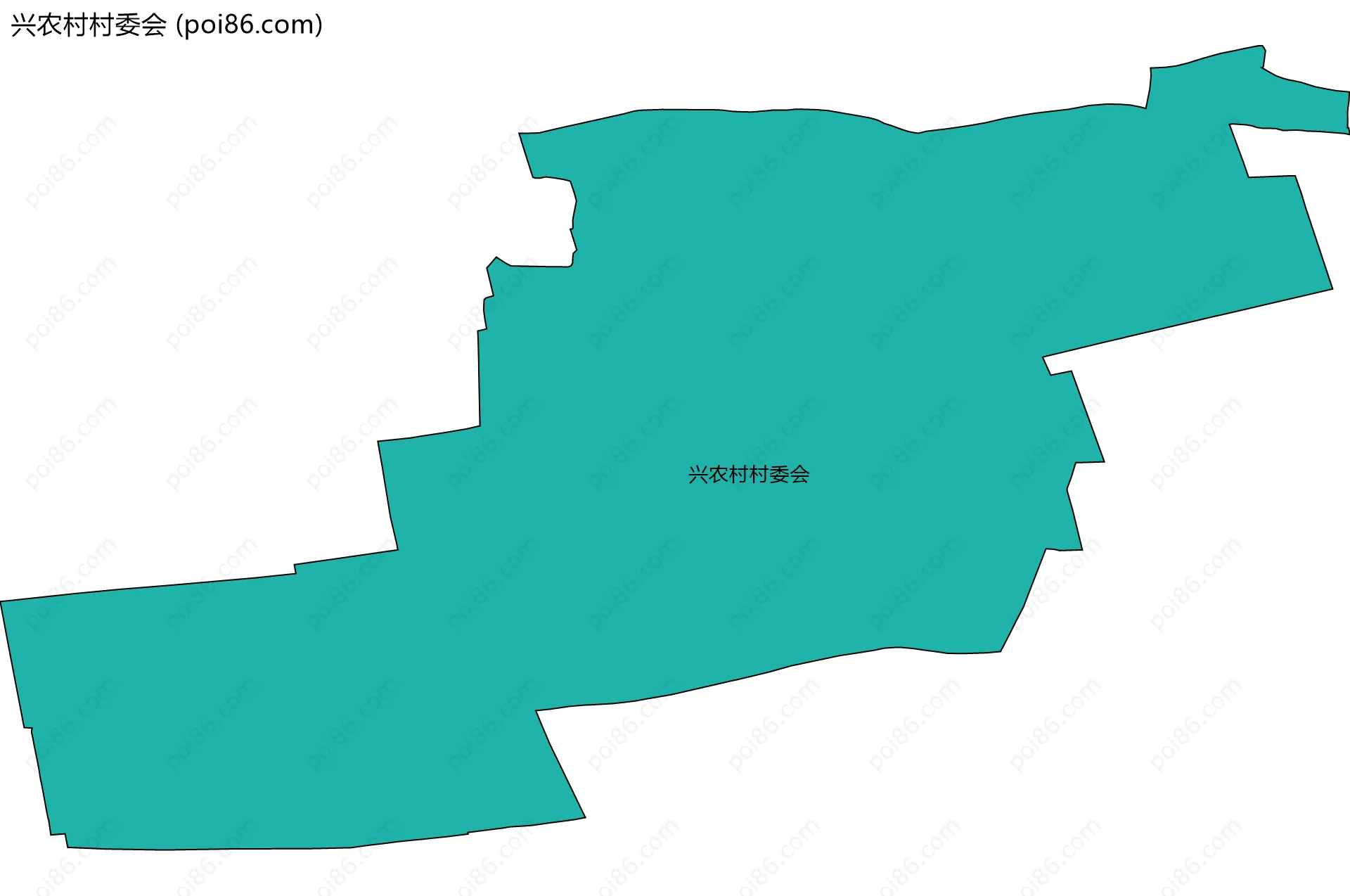 兴农村村委会边界地图