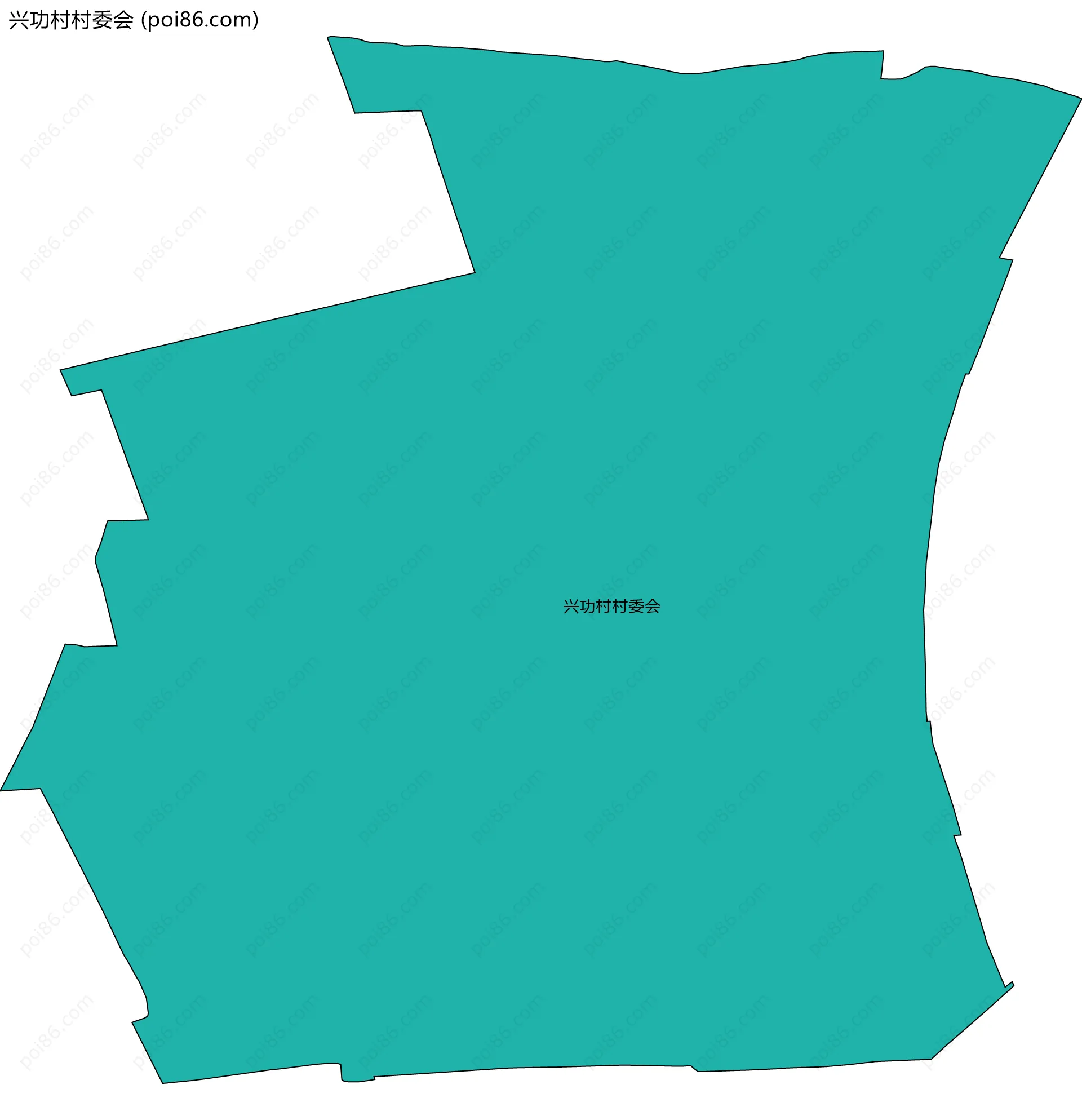 兴功村村委会边界地图