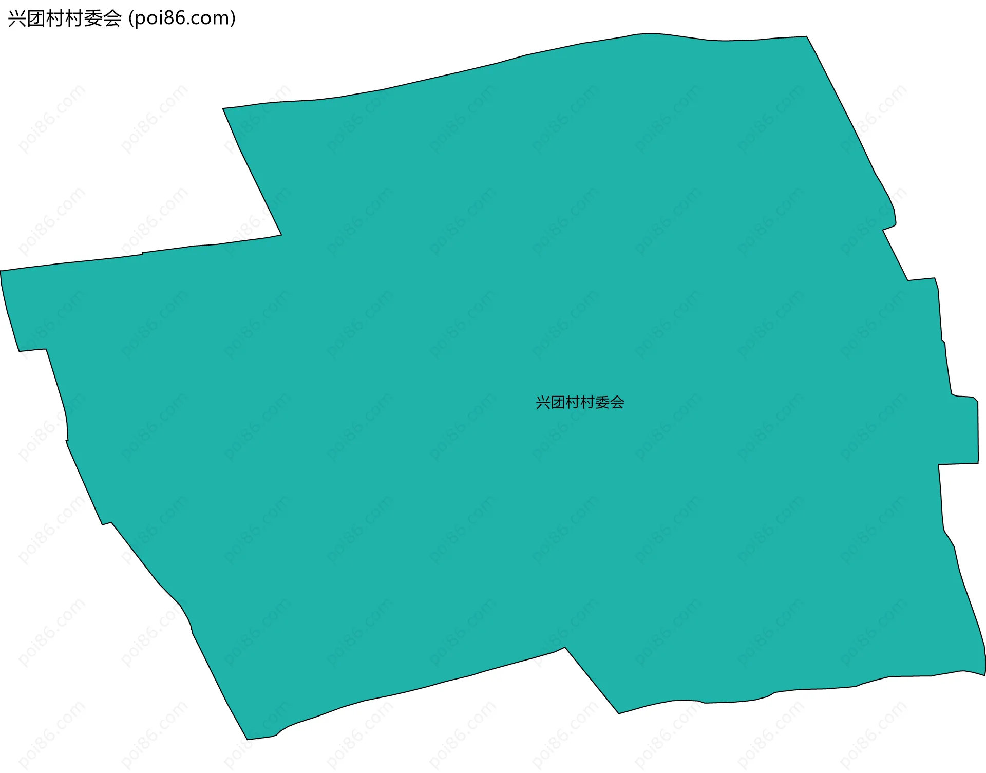 兴团村村委会边界地图