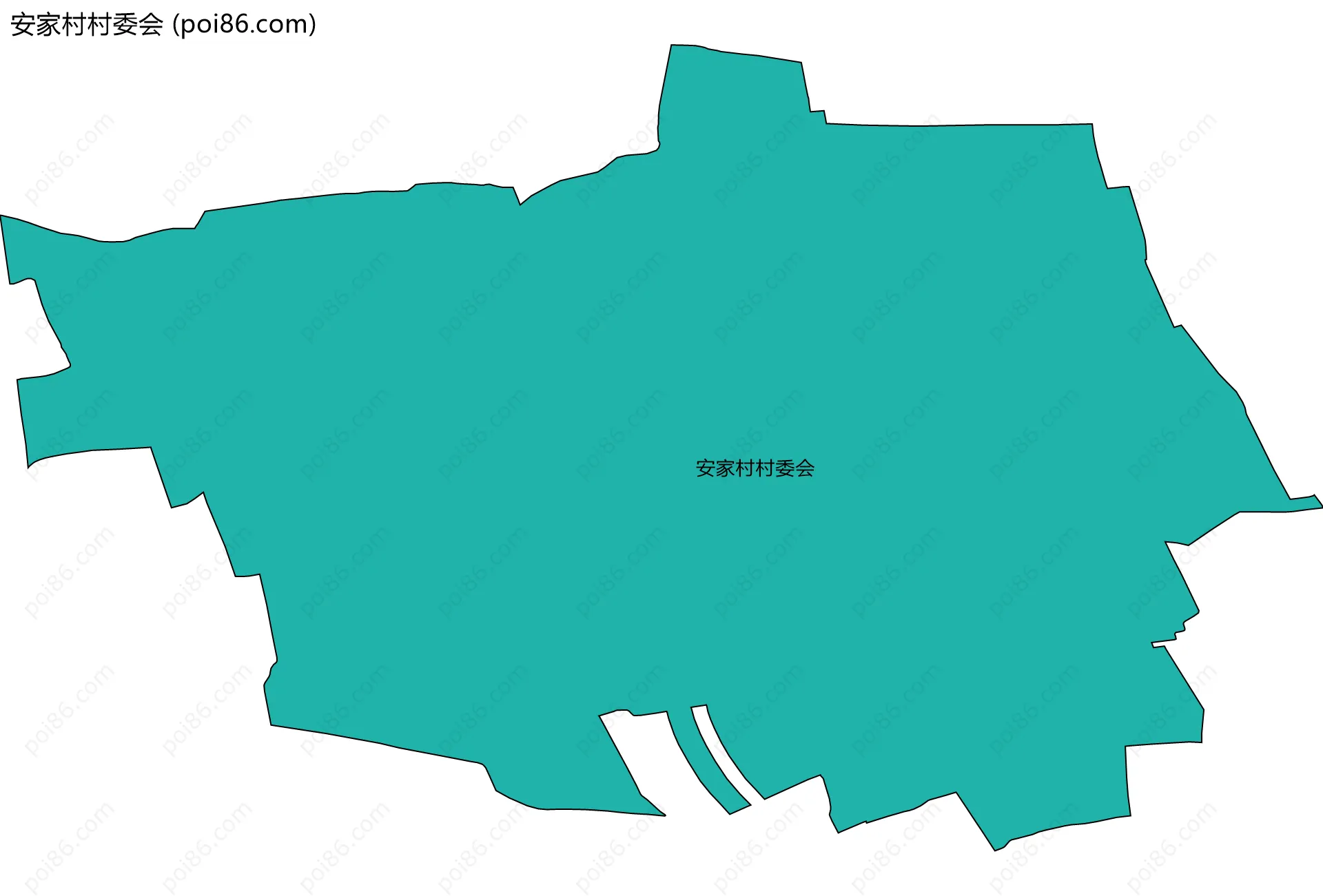 安家村村委会边界地图