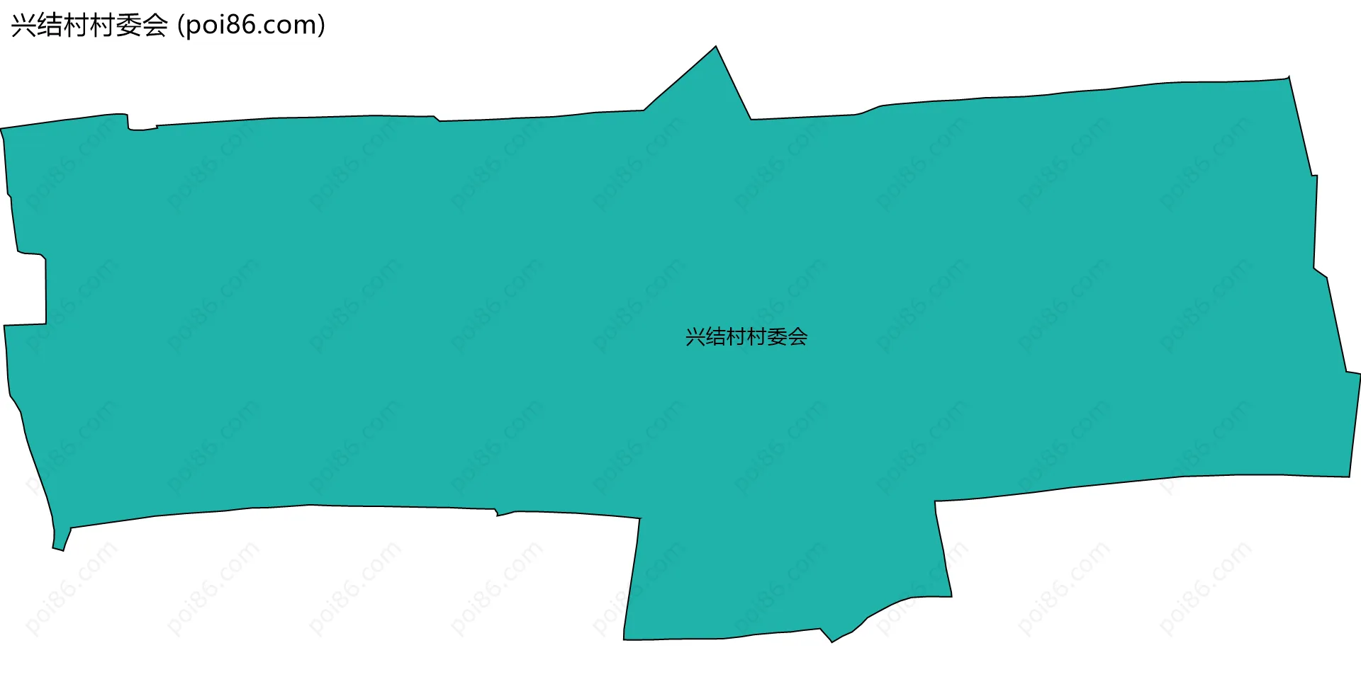 兴结村村委会边界地图