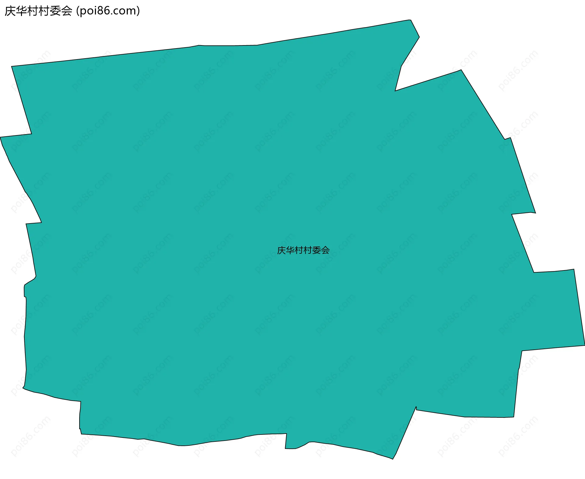 庆华村村委会边界地图