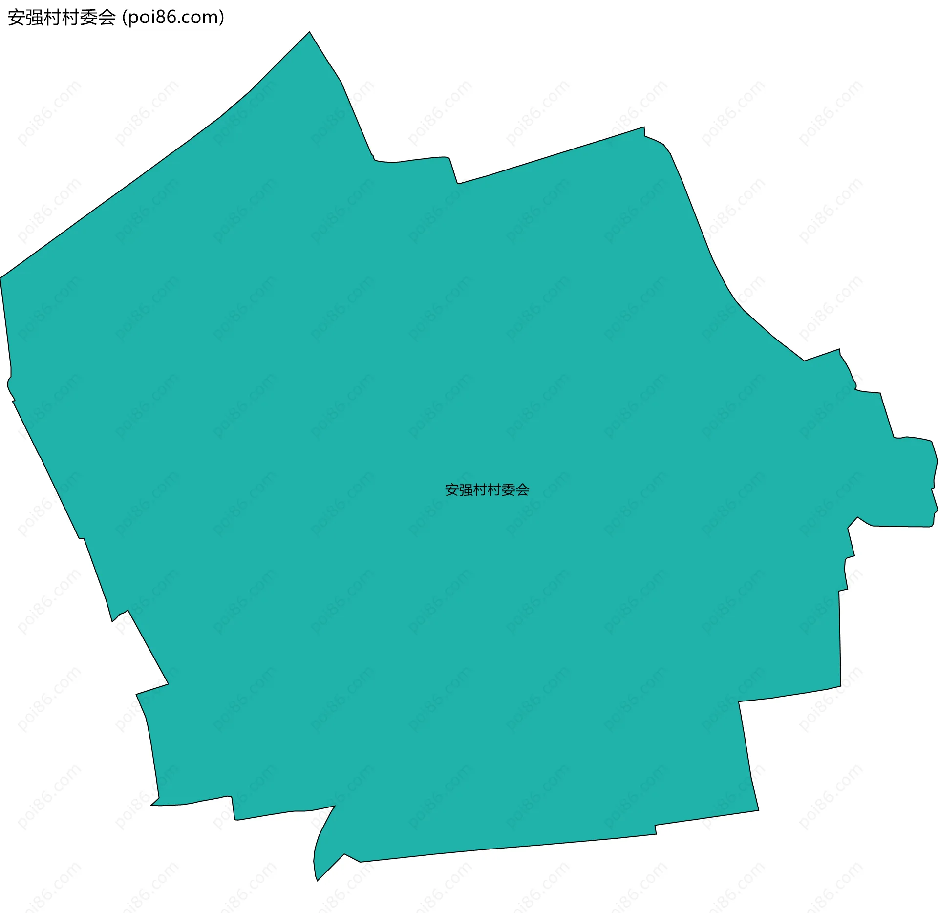 安强村村委会边界地图