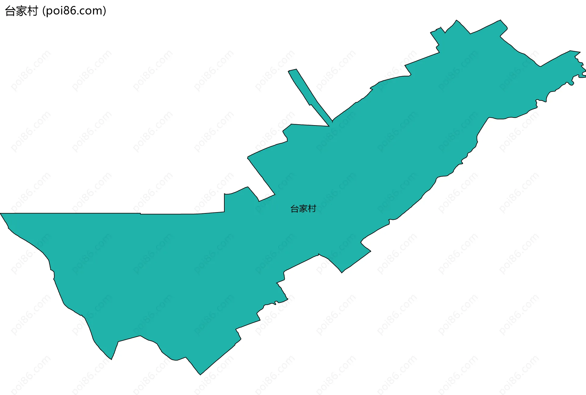 台家村边界地图