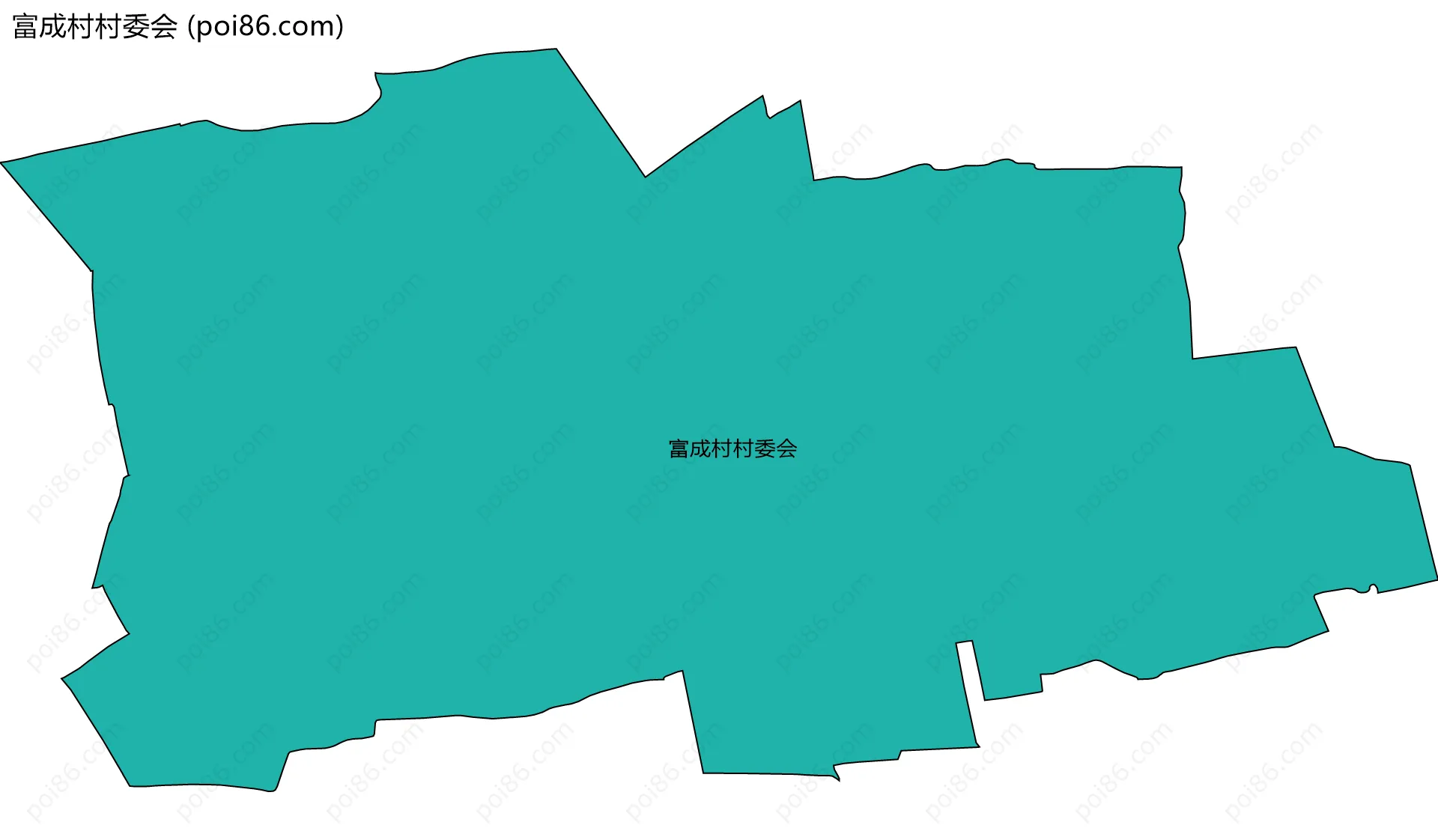 富成村村委会边界地图