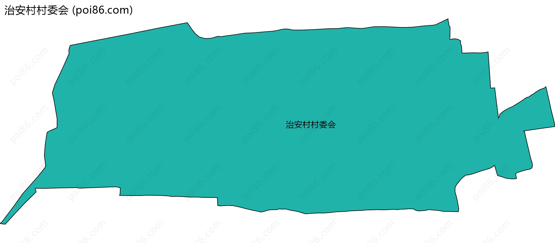 治安村村委会边界地图