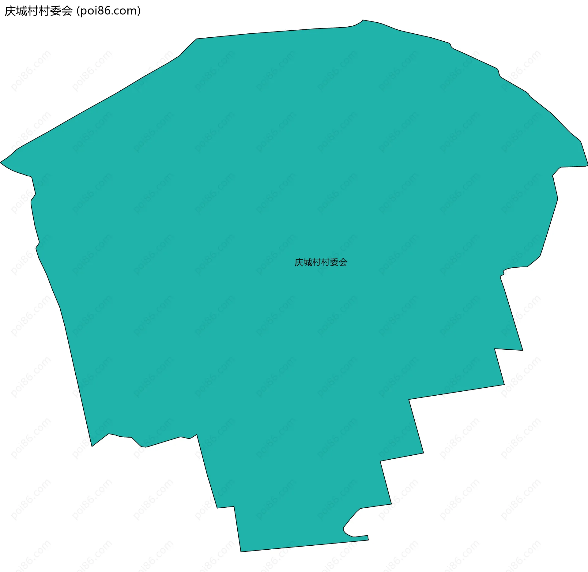 庆城村村委会边界地图