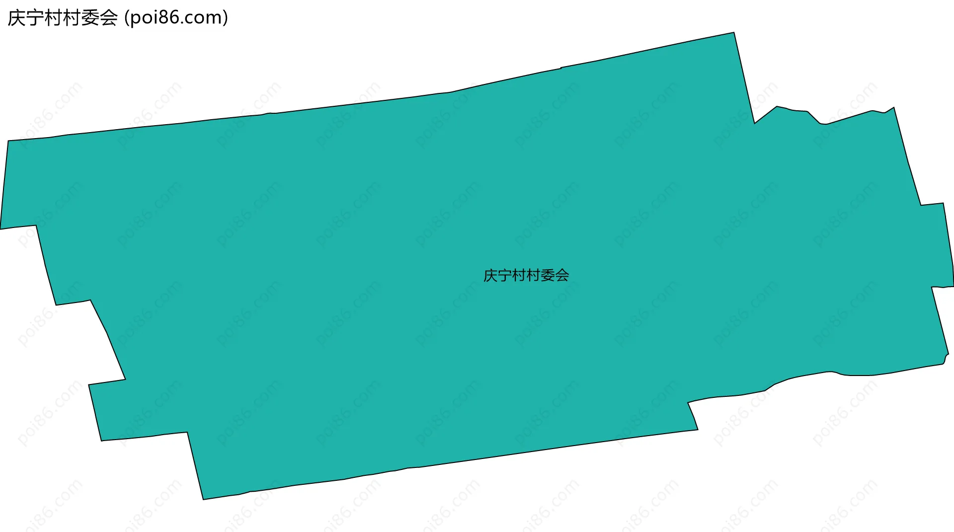 庆宁村村委会边界地图
