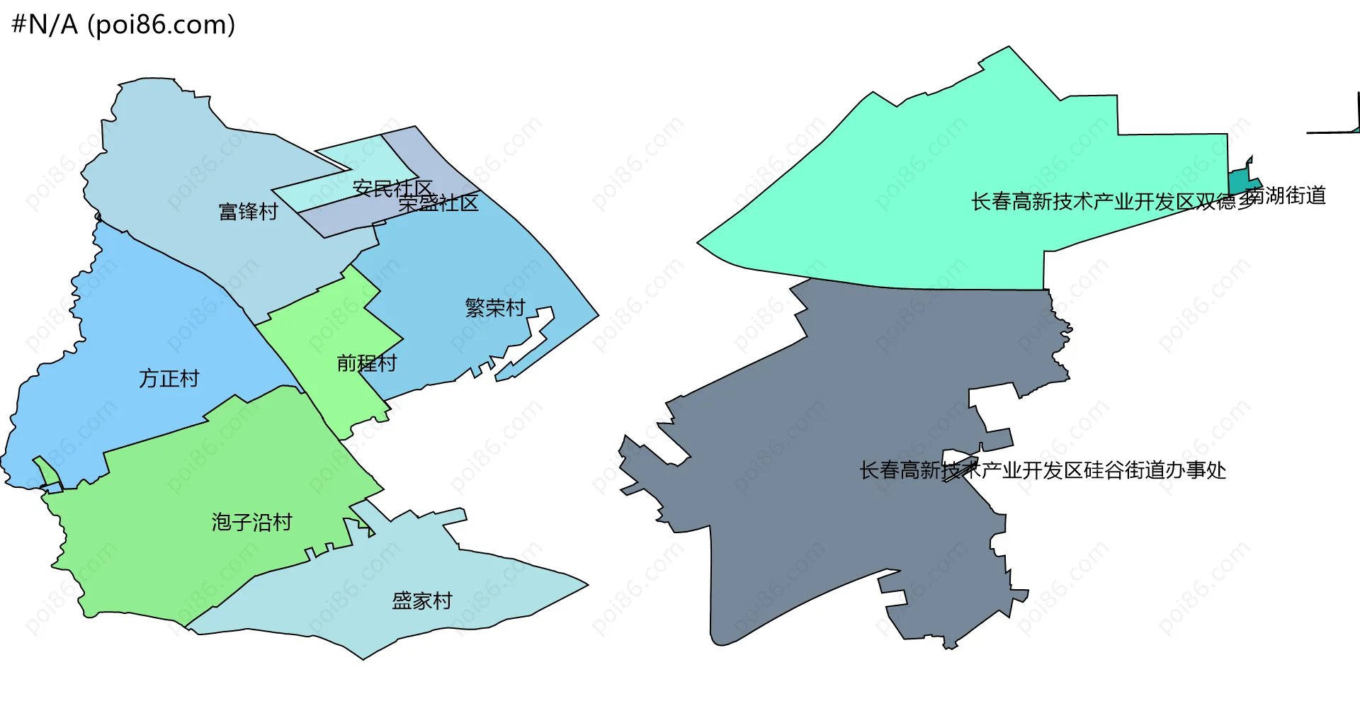 #N/A边界地图(五级行政区划)