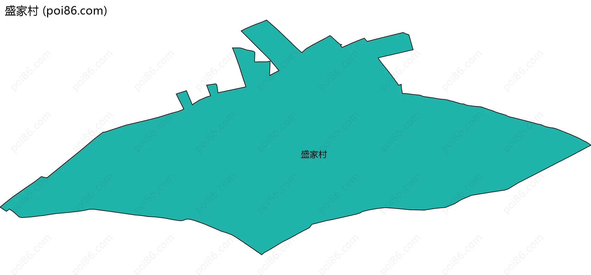 盛家村边界地图