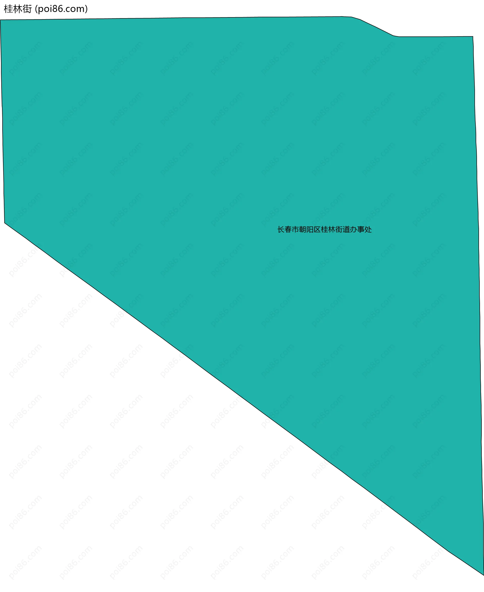 桂林街边界地图(五级行政区划)