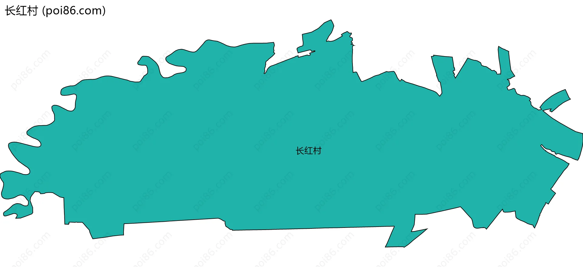 长红村边界地图