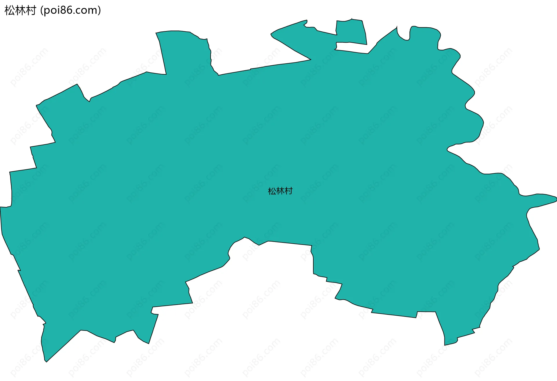 松林村边界地图