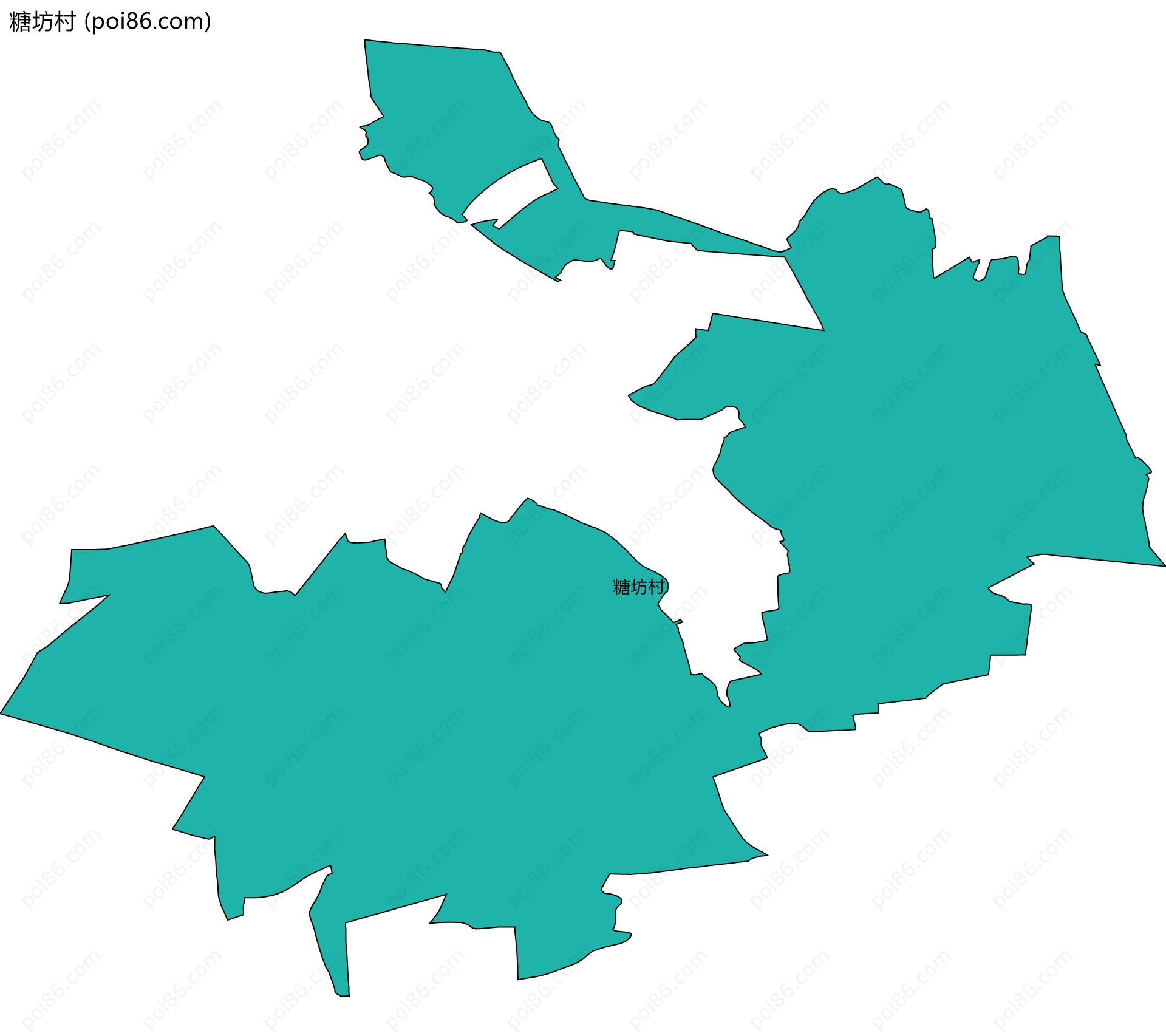 糖坊村边界地图