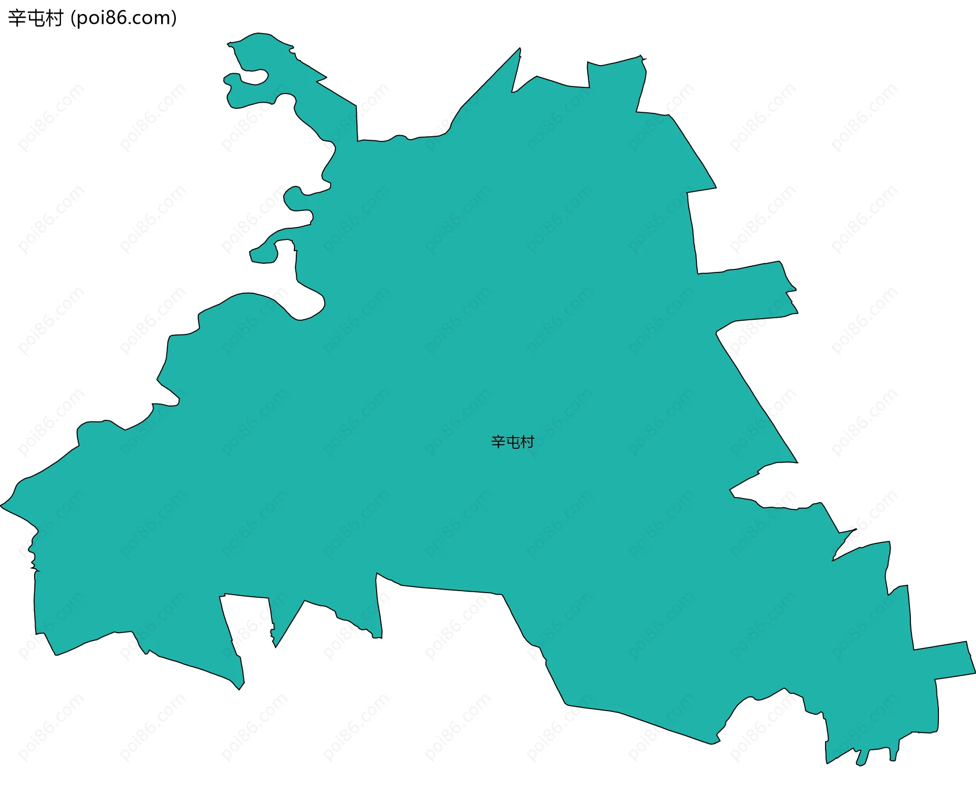 辛屯村边界地图