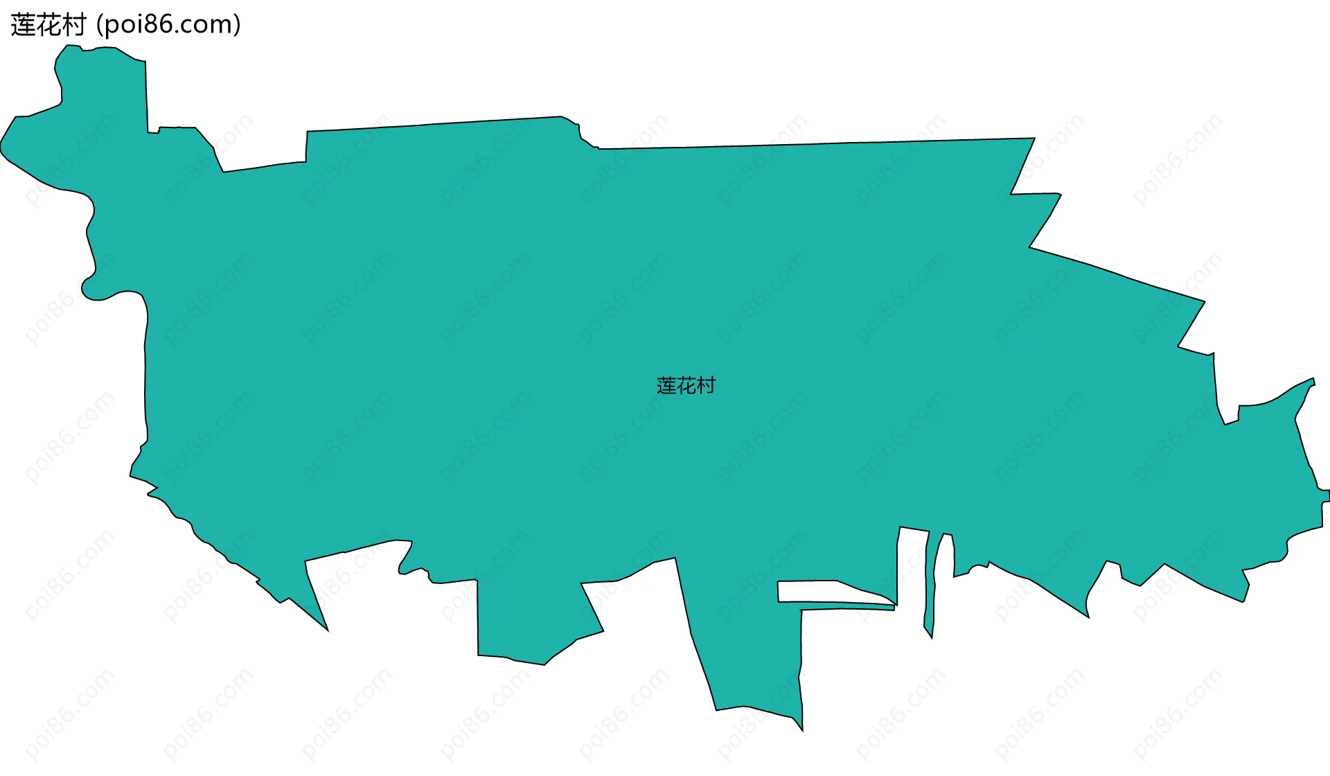 莲花村边界地图