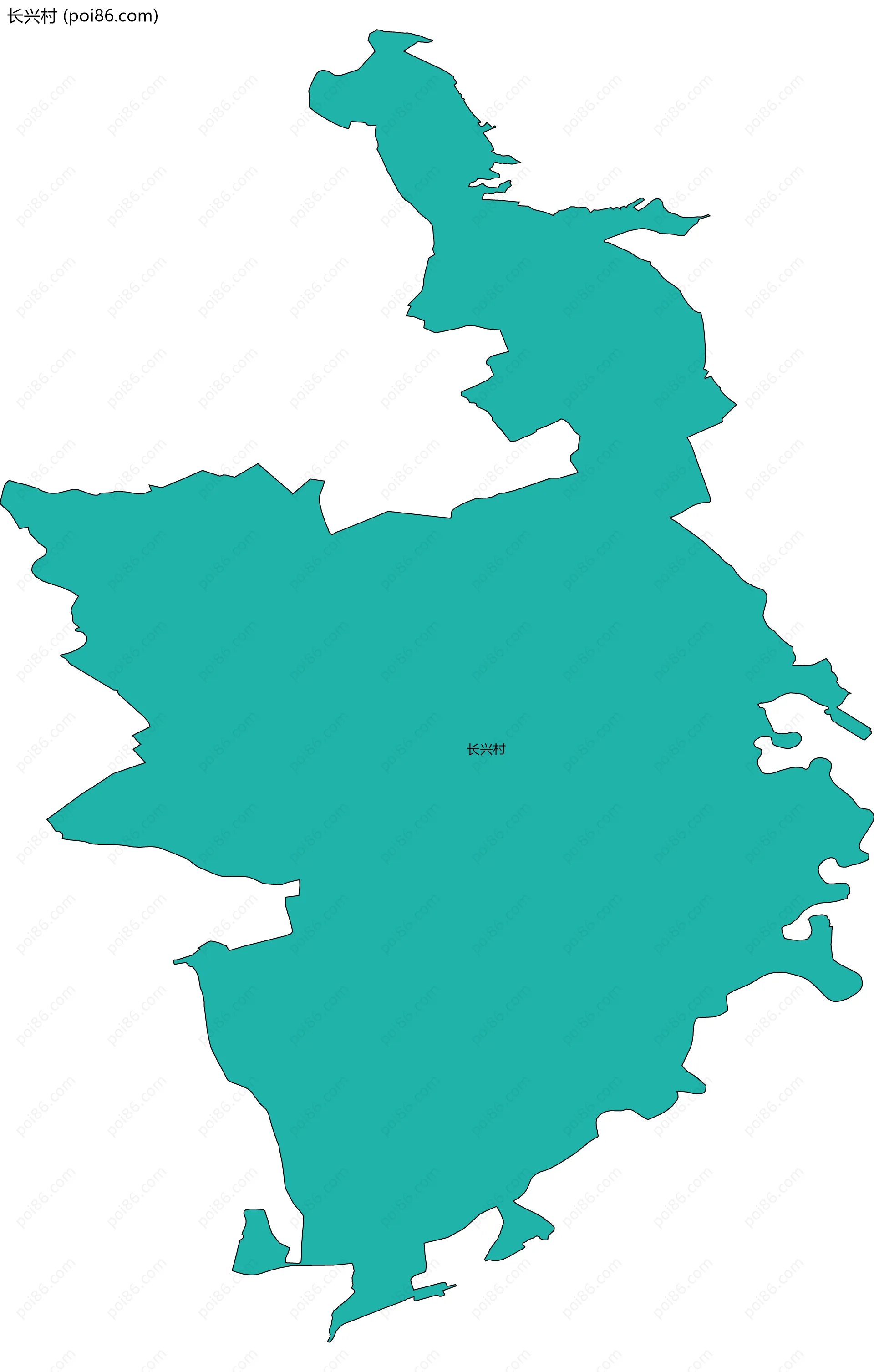 长兴村边界地图