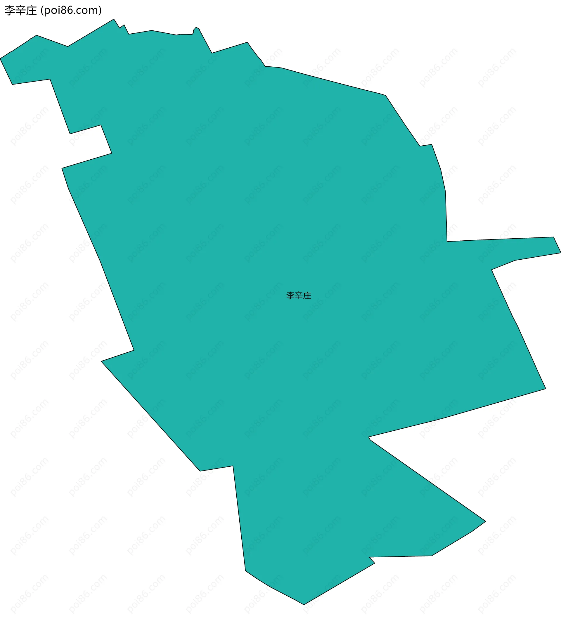 李辛庄边界地图