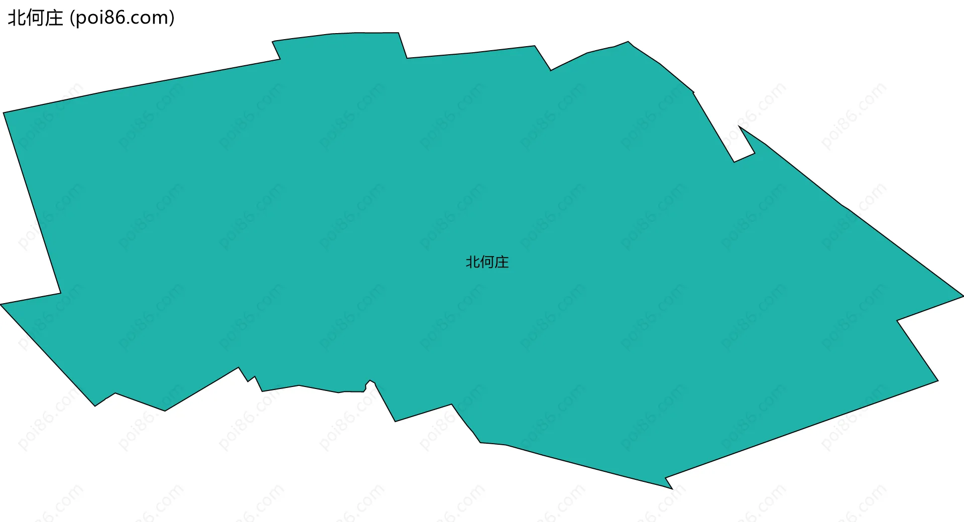 北何庄边界地图