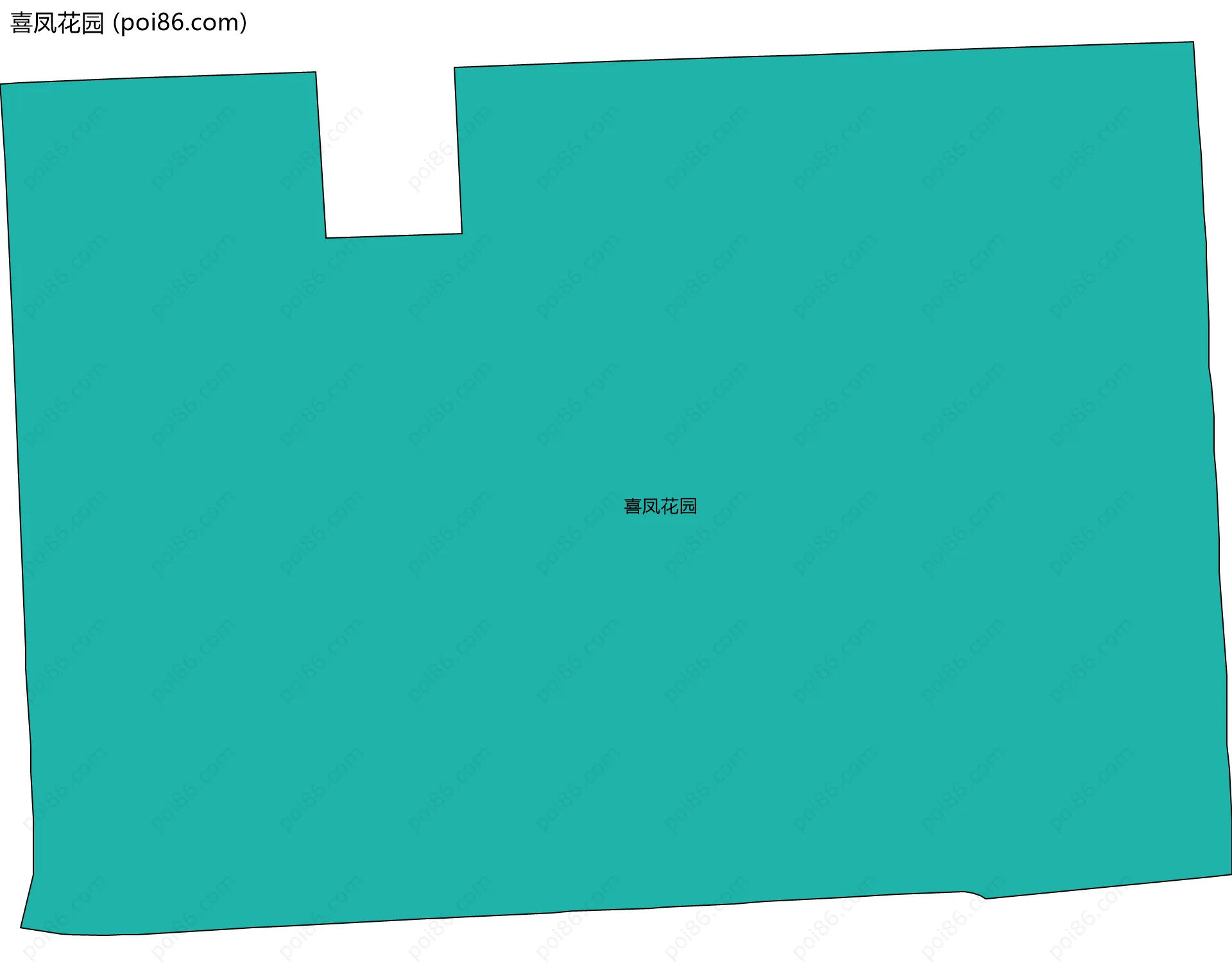喜凤花园边界地图