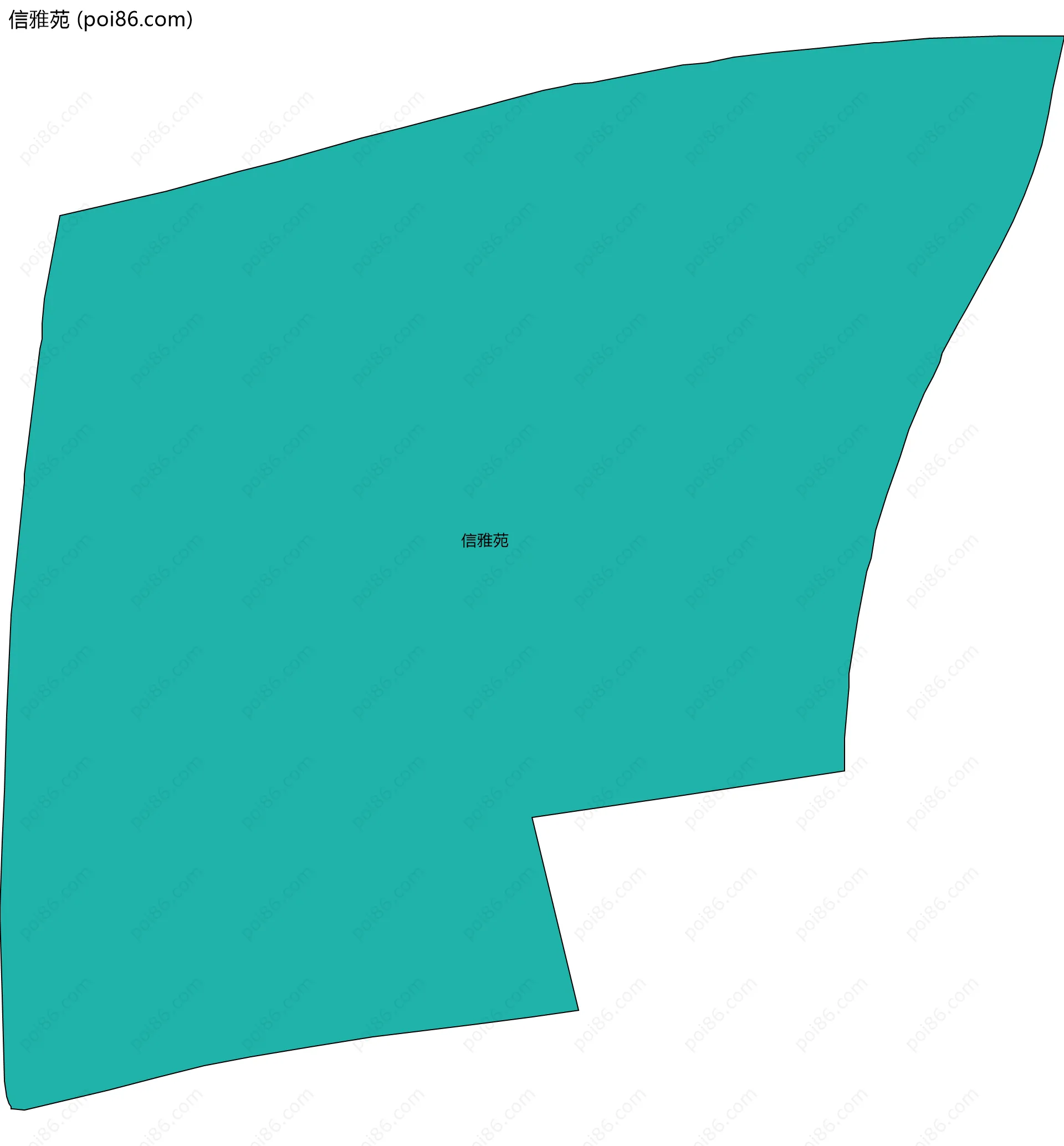 信雅苑边界地图