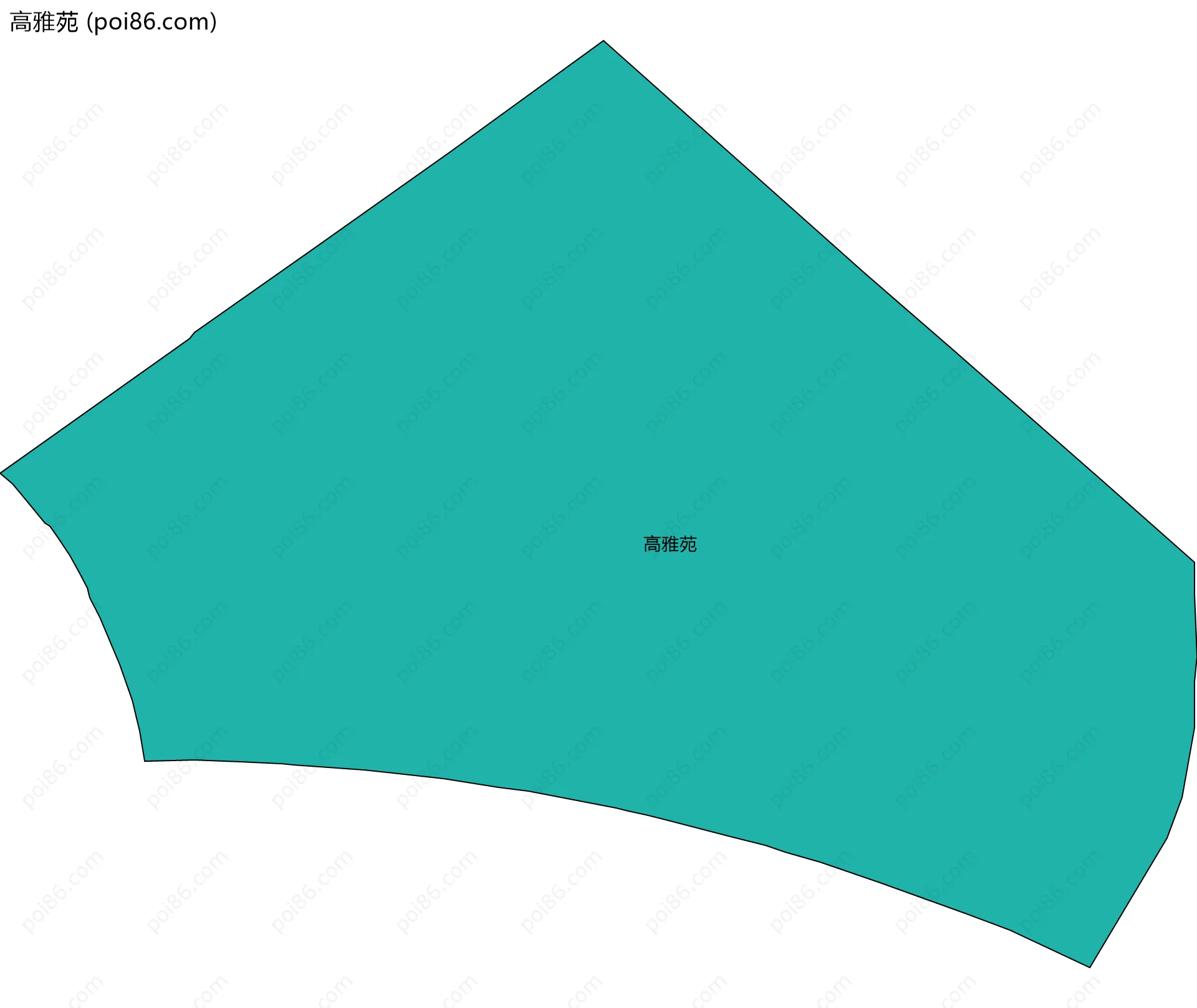 高雅苑边界地图