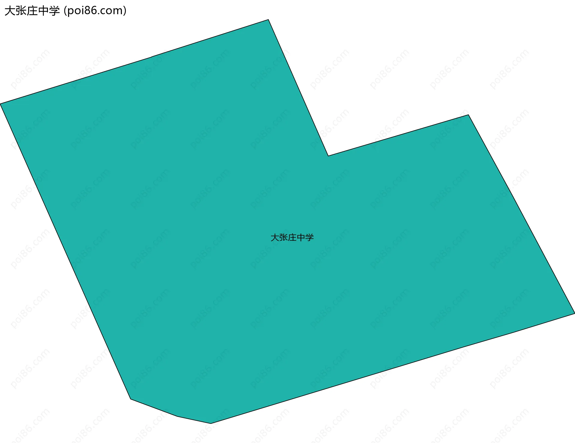 大张庄中学边界地图