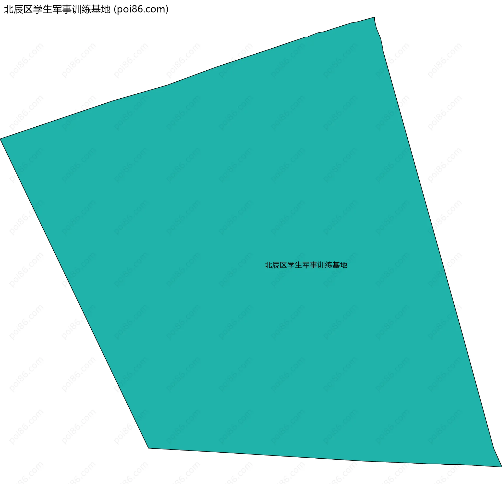 北辰区学生军事训练基地边界地图