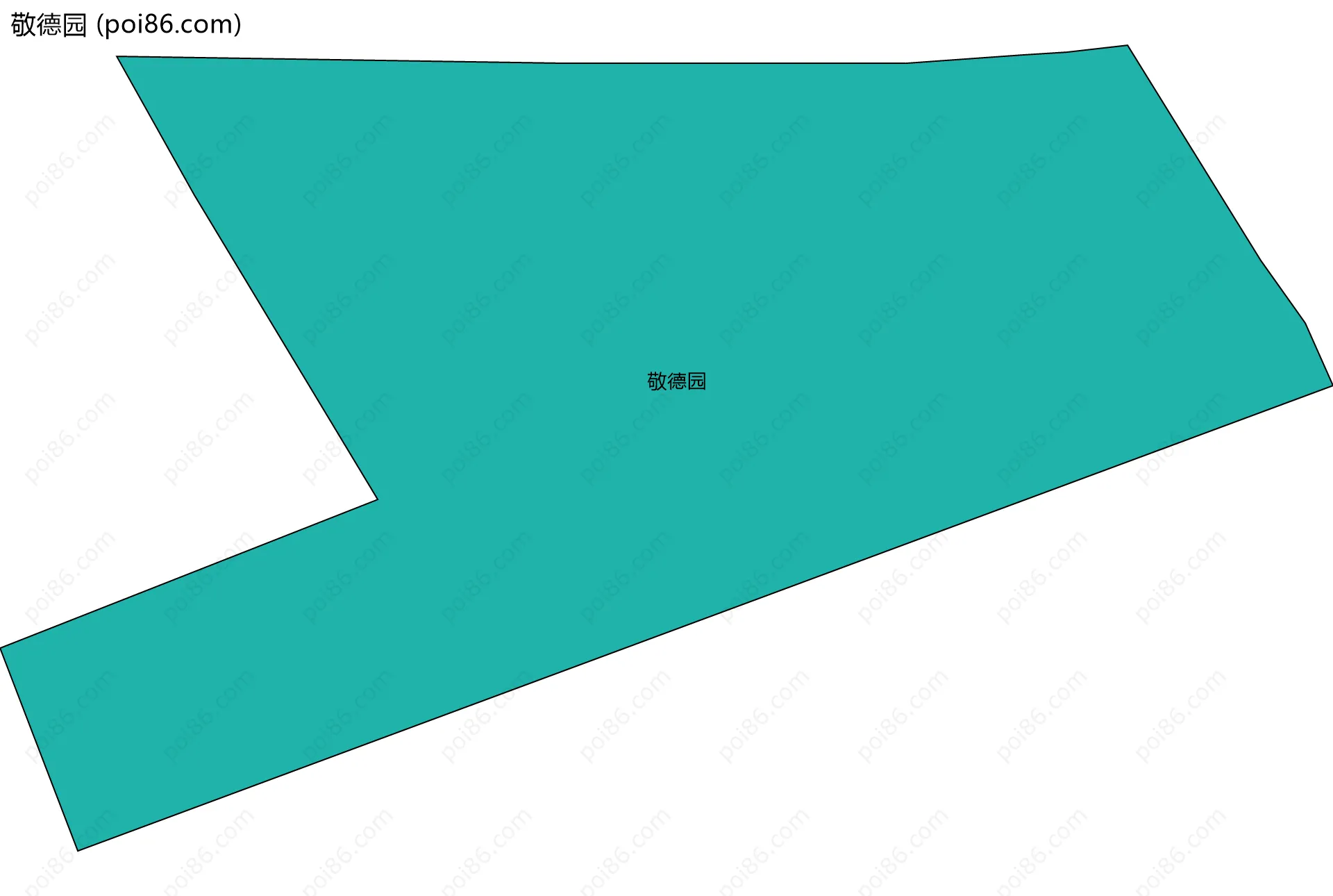 敬德园边界地图