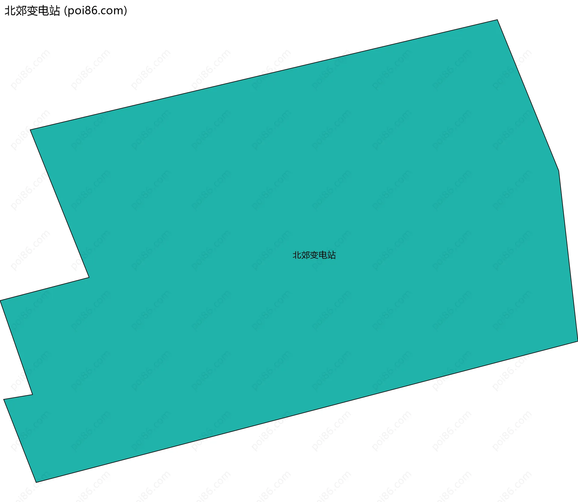 北郊变电站边界地图
