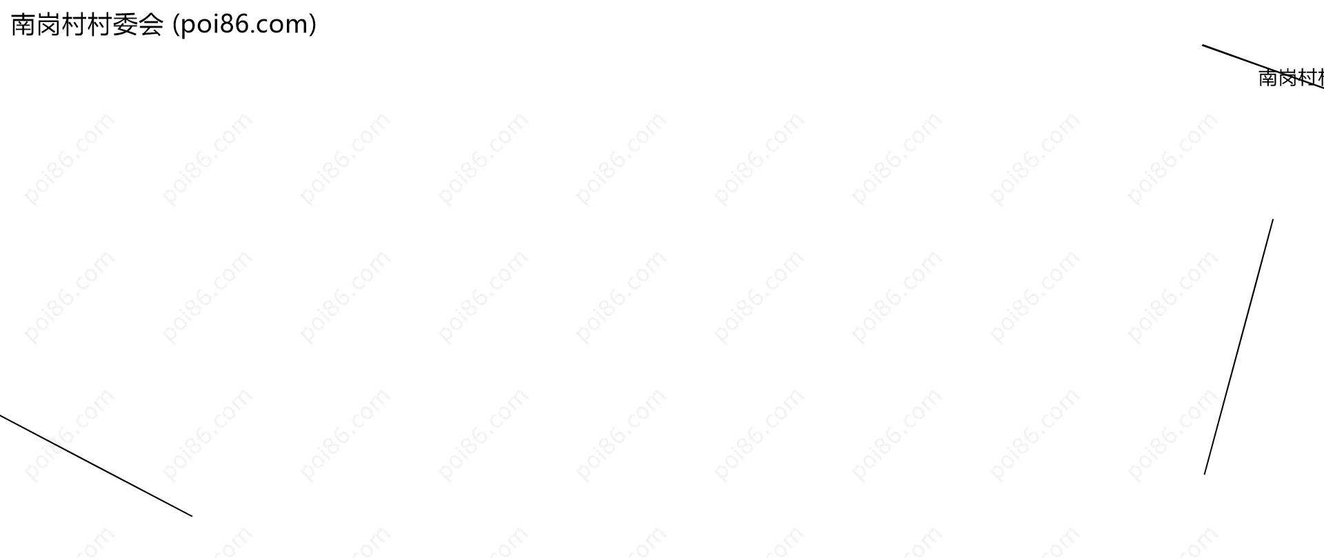 南岗村村委会边界地图