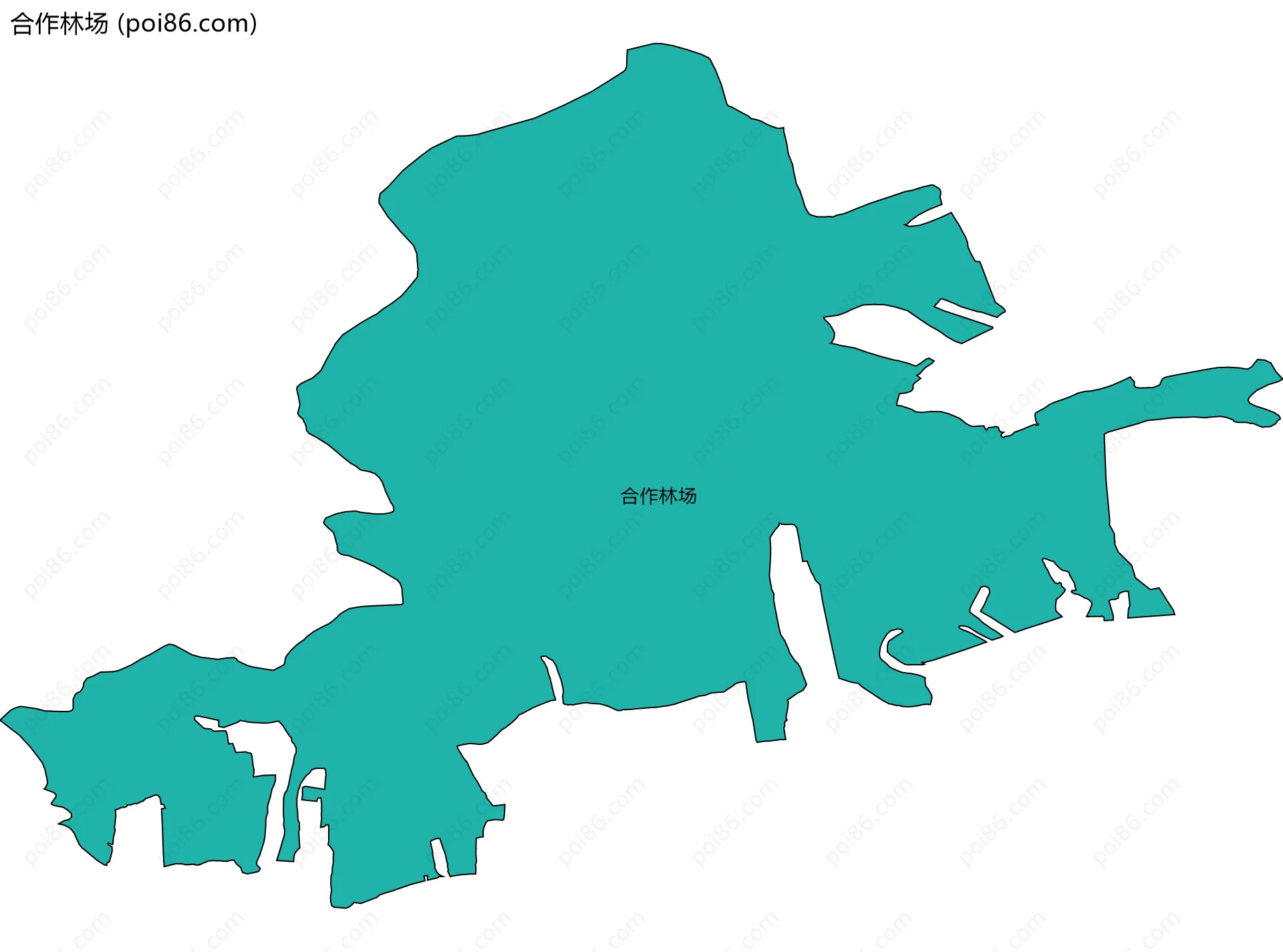 合作林场边界地图